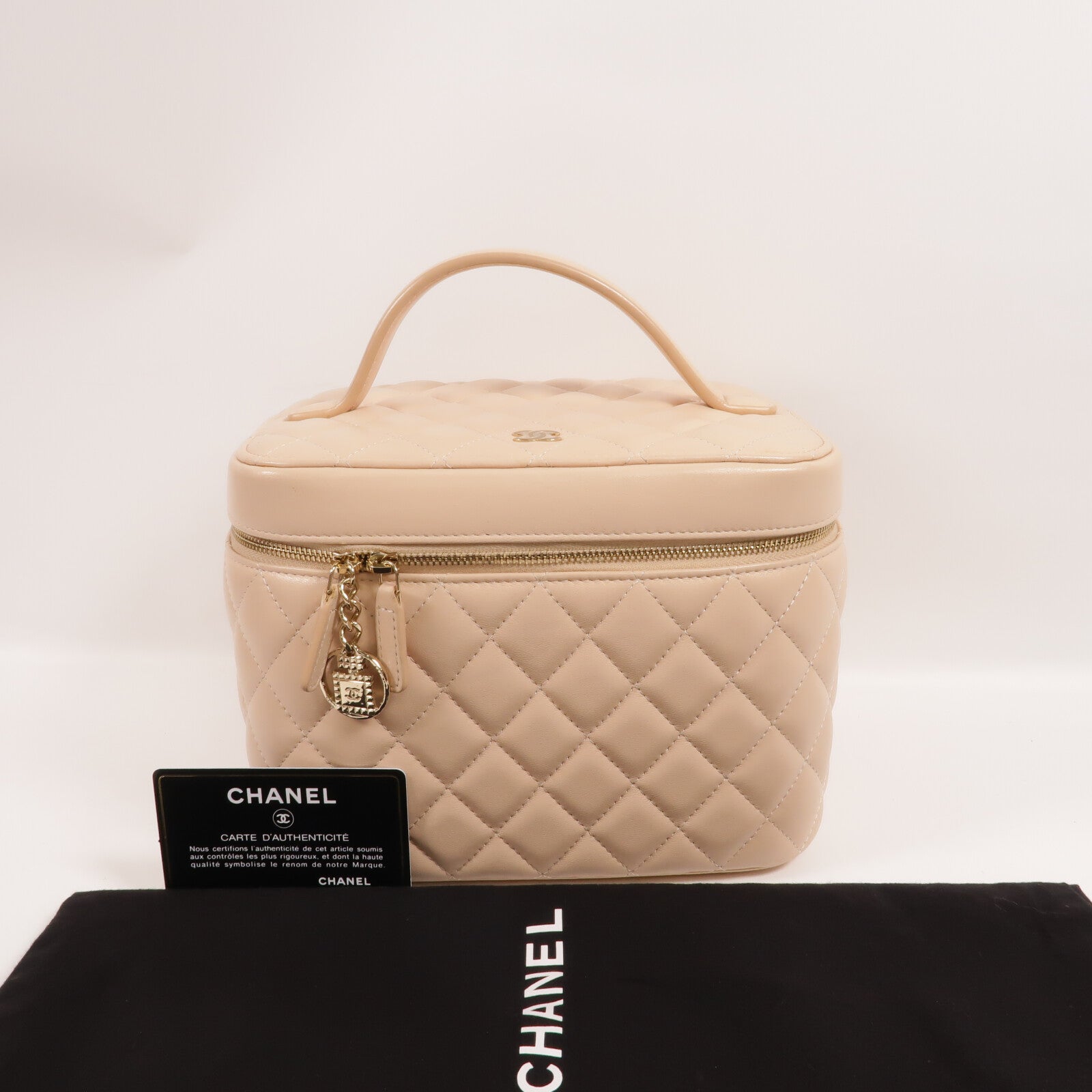 CHANEL 羊皮皮革Vanity Case手挽袋