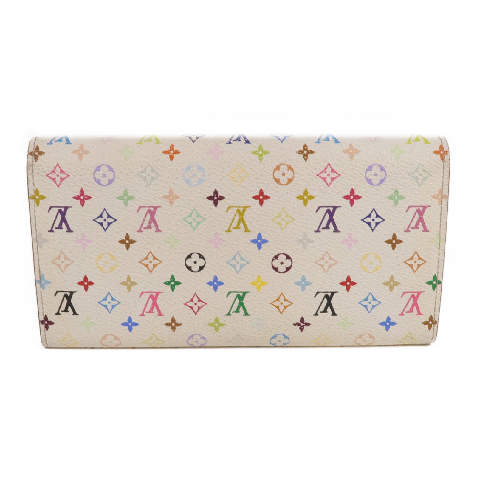 LOUIS VUITTON Monogram Multicolore Portefeuille Sarah Long Wallet金扣長錢包