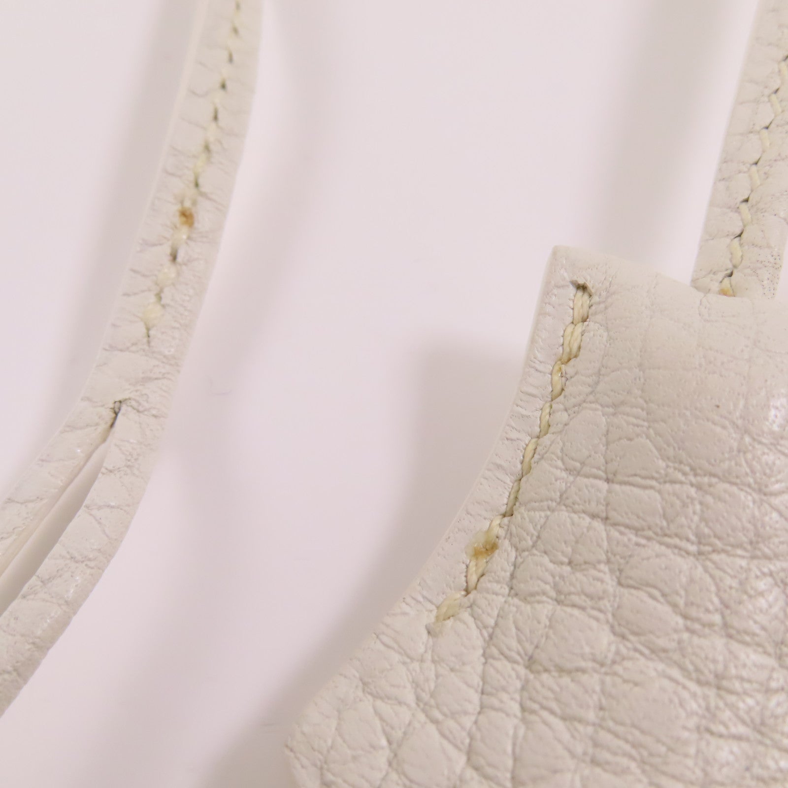 HERMES Clemence皮革Birkin 35銀扣手挽袋White
