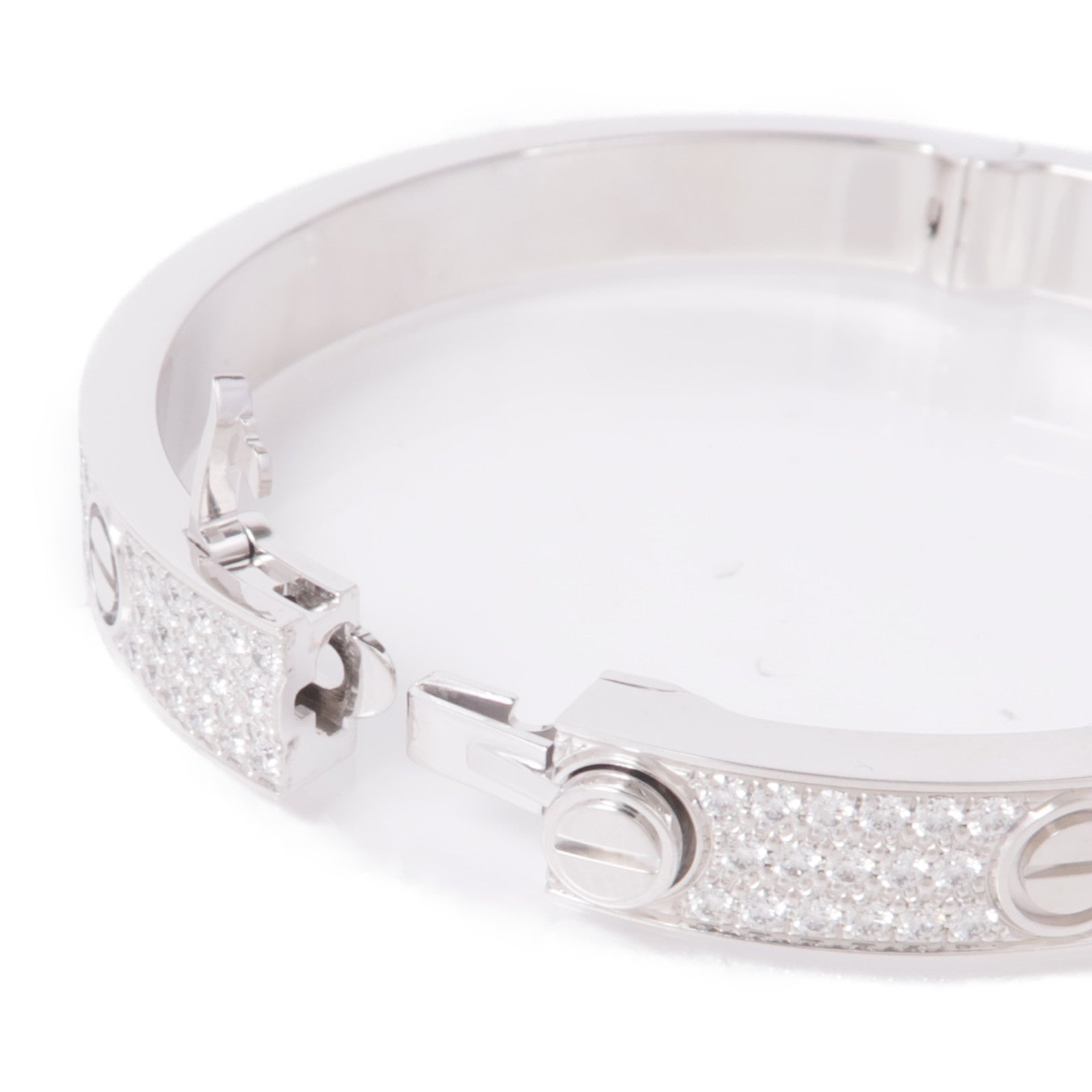 CARTIER 18K白金Love Bracelet Diamond鑽石手鐲Cartier#16