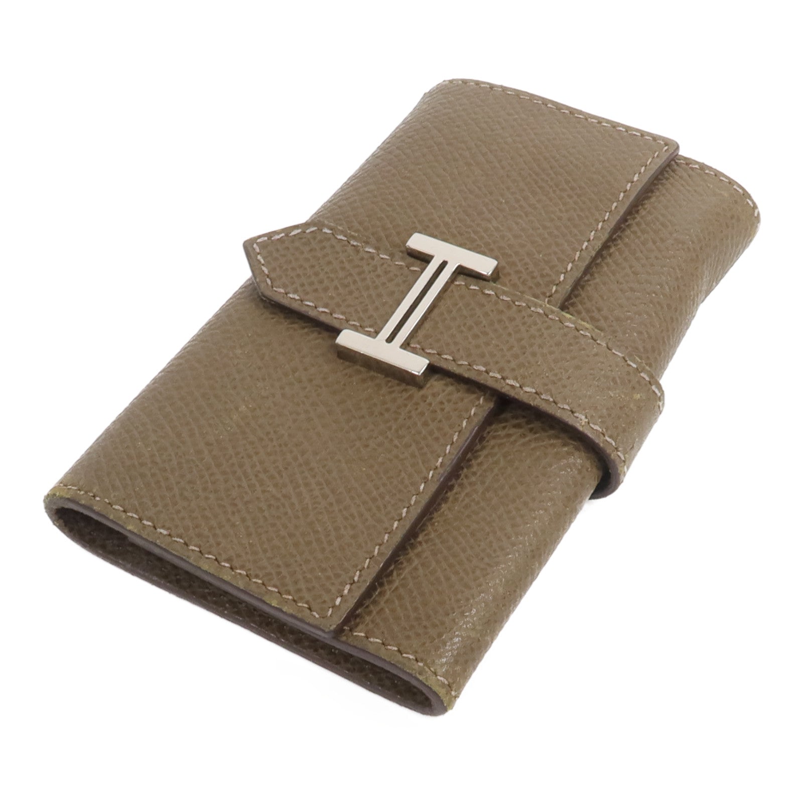 HERMES Epsom皮革Bearn Key Holder鎖匙包Etain