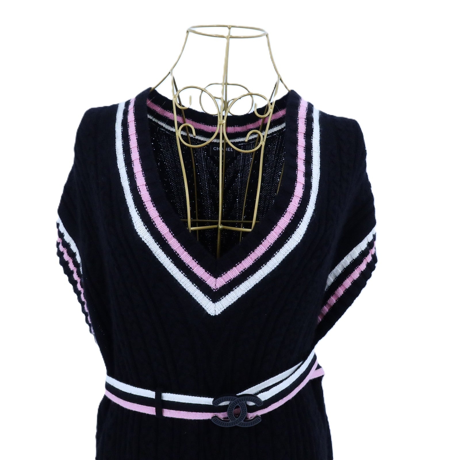 CHANEL Cashmere/Cotton Knitted One-Piece連身裙