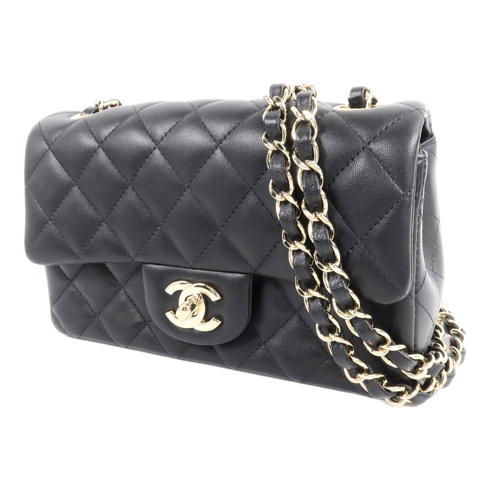CHANEL 羊皮皮革Mini Classic 20鏈帶肩背袋