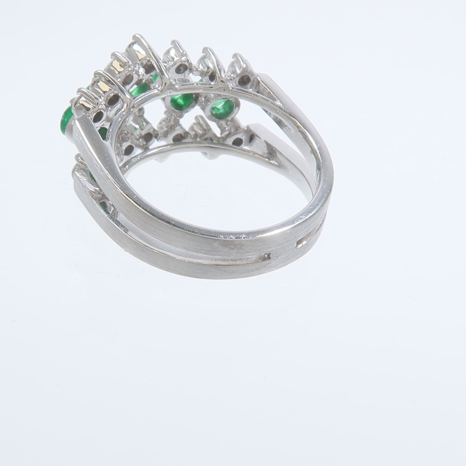 JEWELRY 14K白金Emerald Ring綠寶石戒指