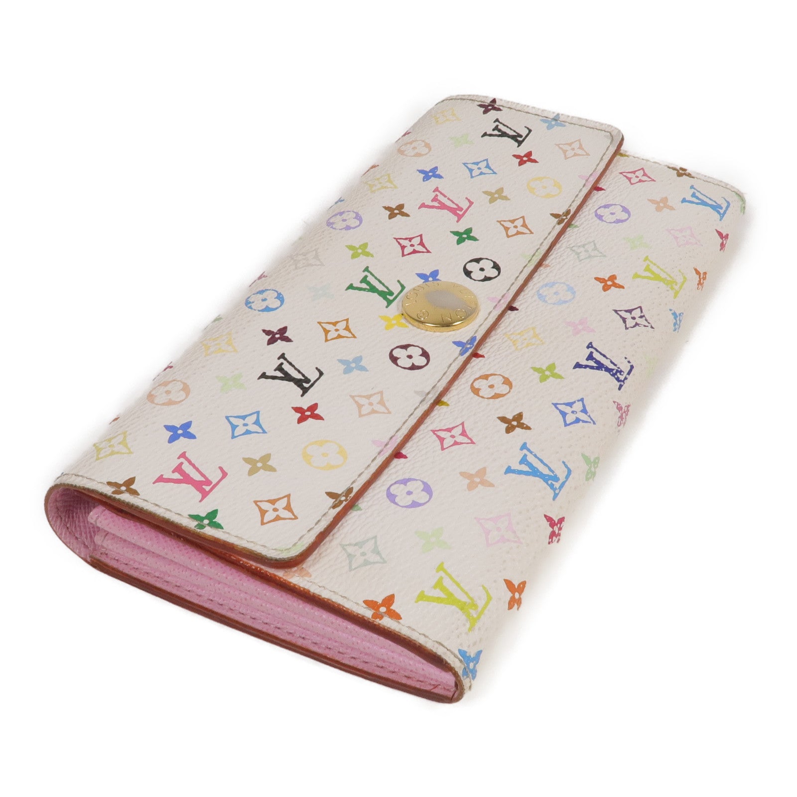 LOUIS VUITTON Monogram Multicolore Portefeuille Sarah Long Wallet金扣長錢包