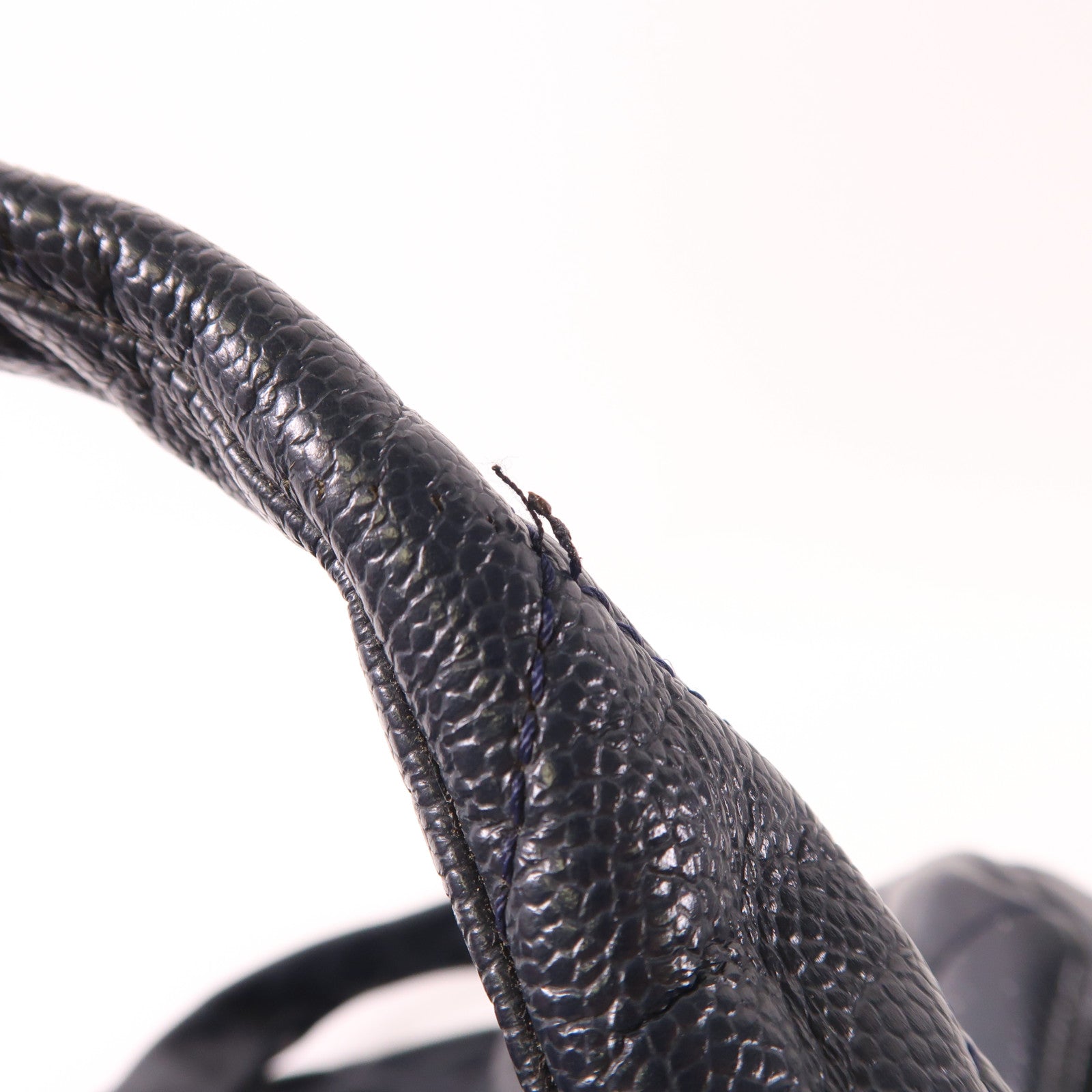 CHANEL 牛皮皮革Handbag銀扣手挽袋