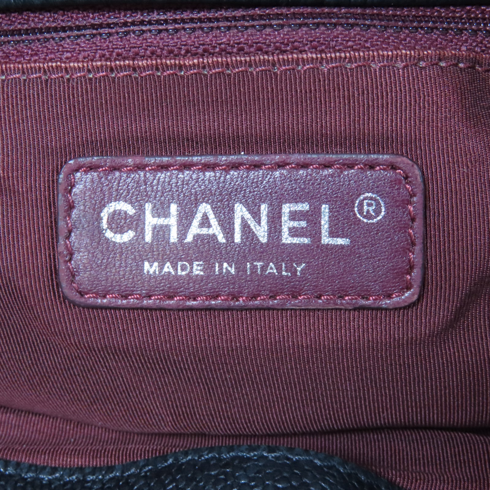 CHANEL 菱格牛皮皮革2 Way Chain Shoulder Bag銀扣鏈帶手挽肩背兩用袋黑色