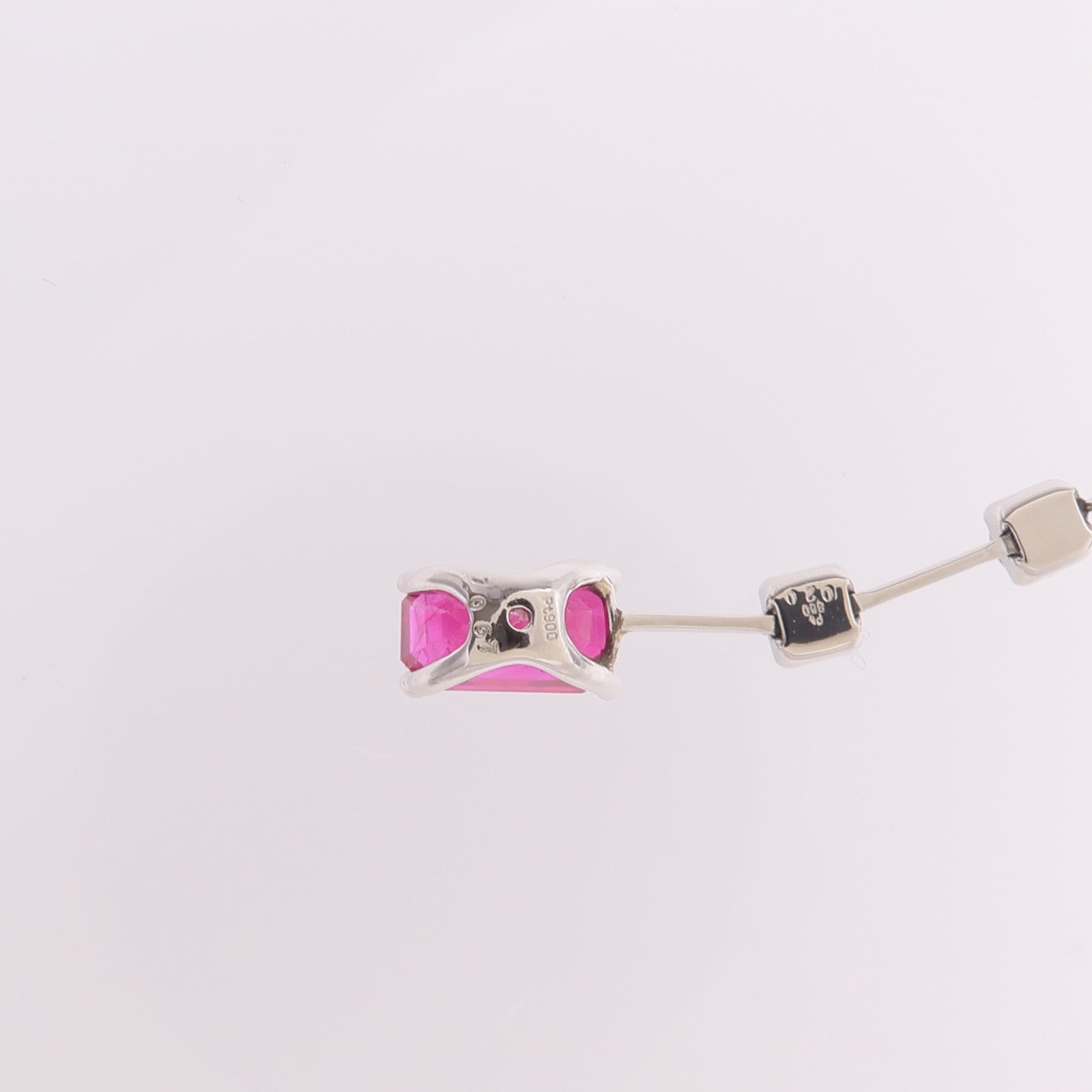 JEWELRY 【激減優惠】PT900/PT850鉑金Ruby Diamond Necklace紅寶石/鑽石項鍊