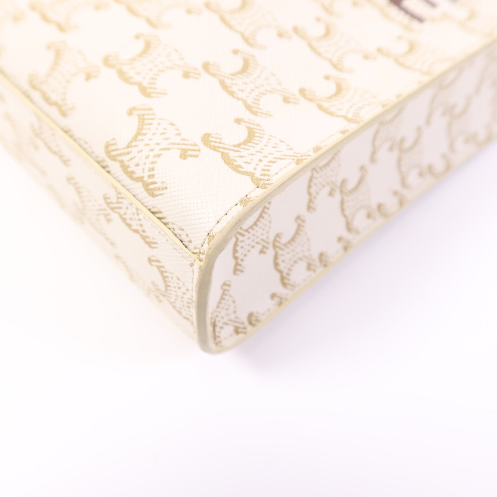 CELINE 塗層帆布Cabas Tote Bag mimi金扣手挽肩背兩用袋