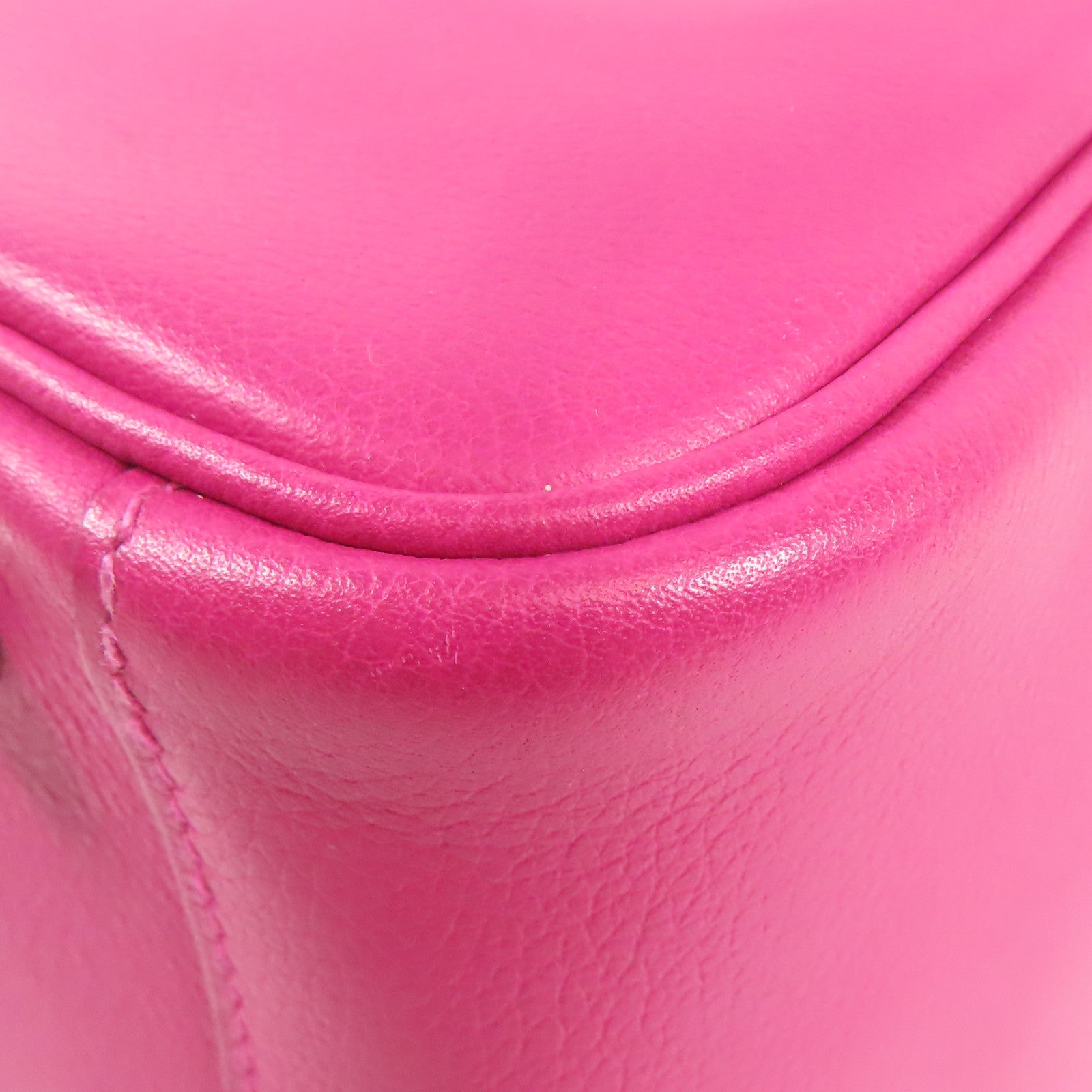 HERMES PHW Lindy 30 2way Shoulder Bag Evercolor Leather Rose Pourpre