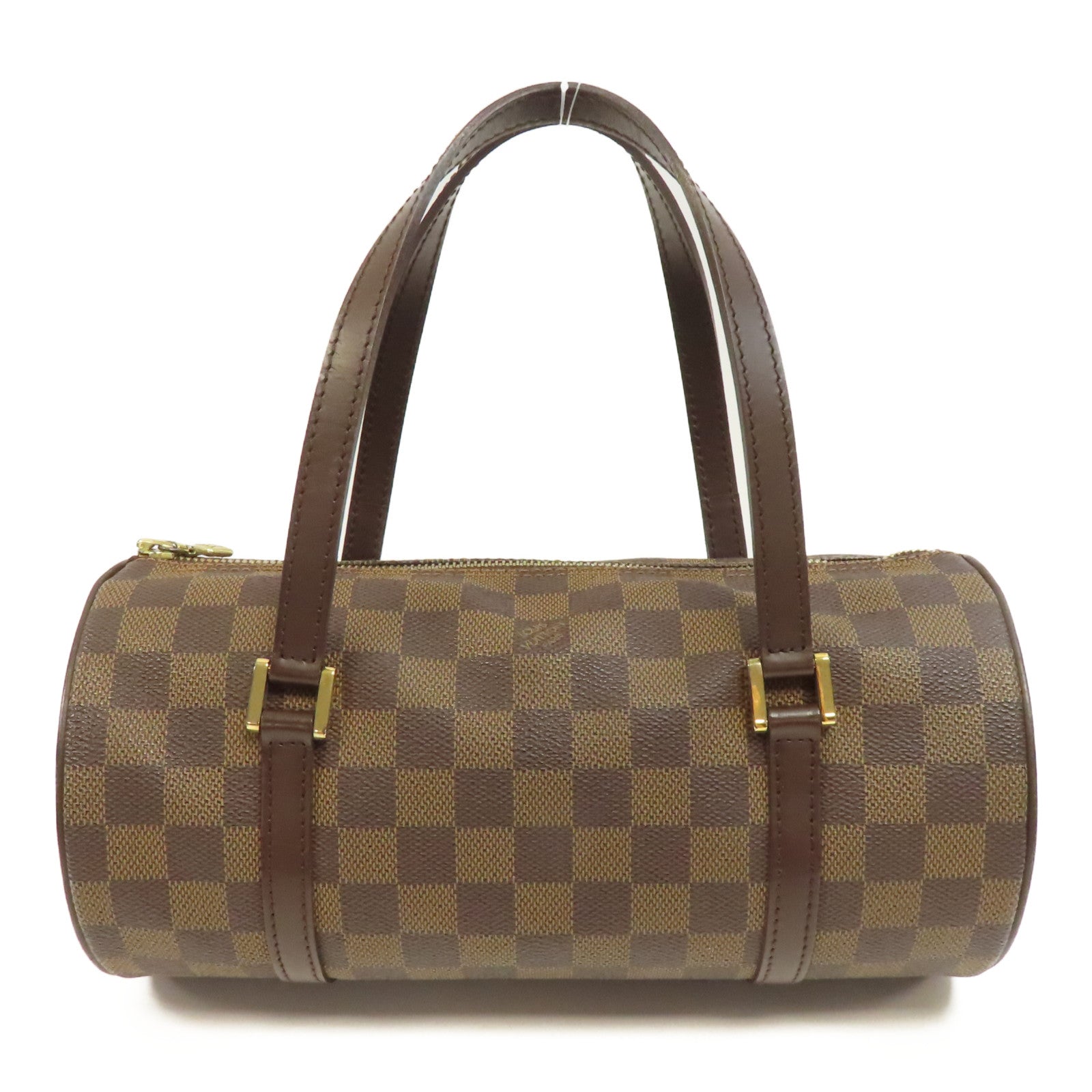 LOUIS VUITTON Damier Papillon PM金扣肩背袋啡色