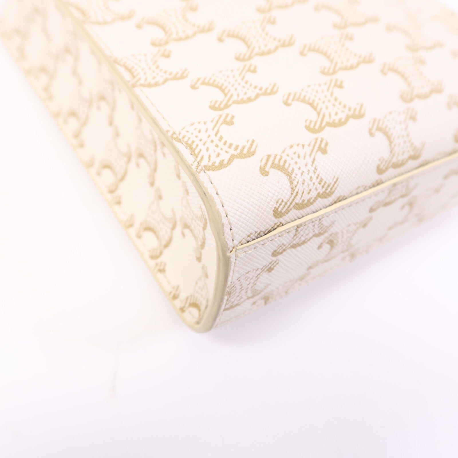 CELINE 塗層帆布Cabas Tote Bag mimi金扣手挽肩背兩用袋