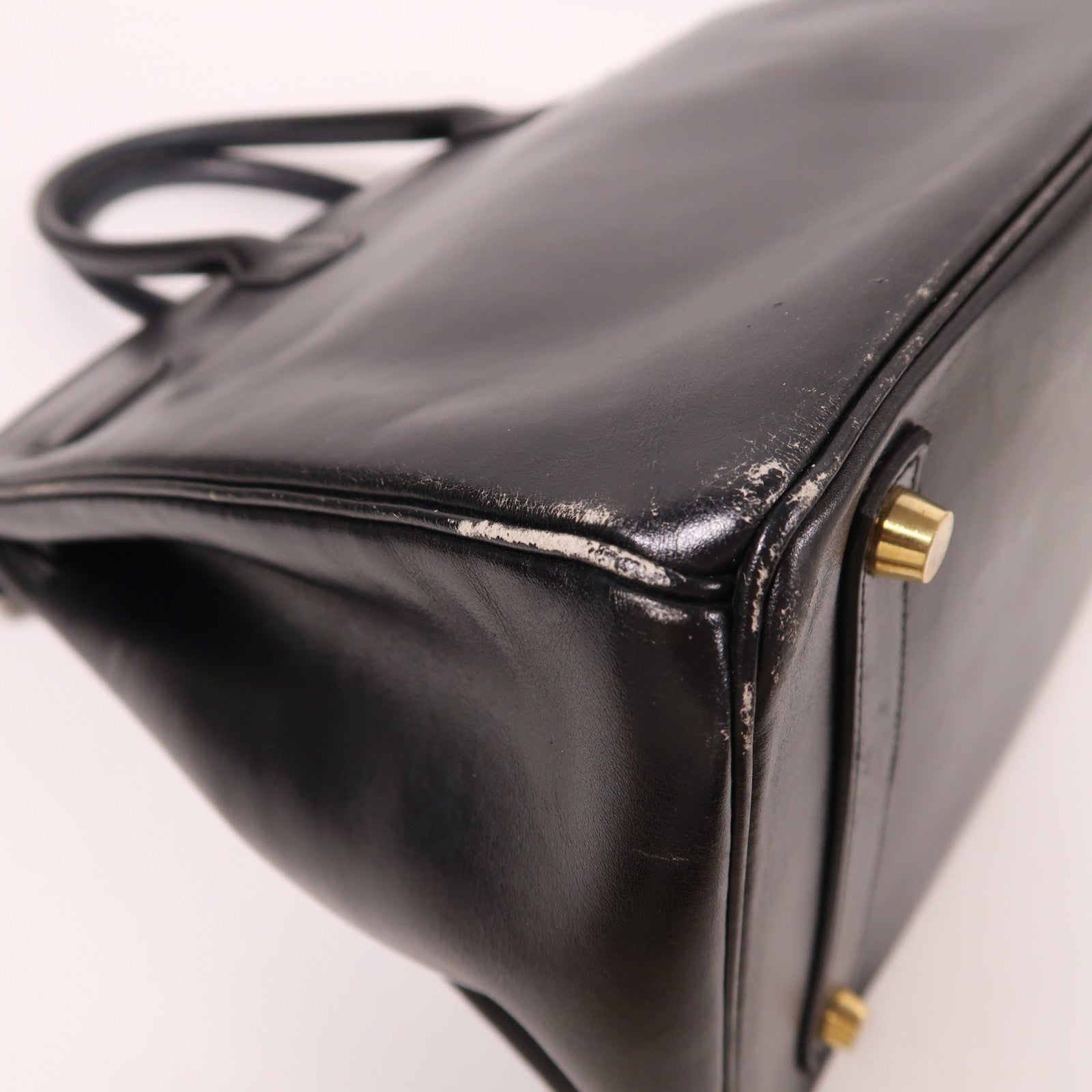 HERMES Box Calf皮革Birkin 35金扣手挽袋Noir