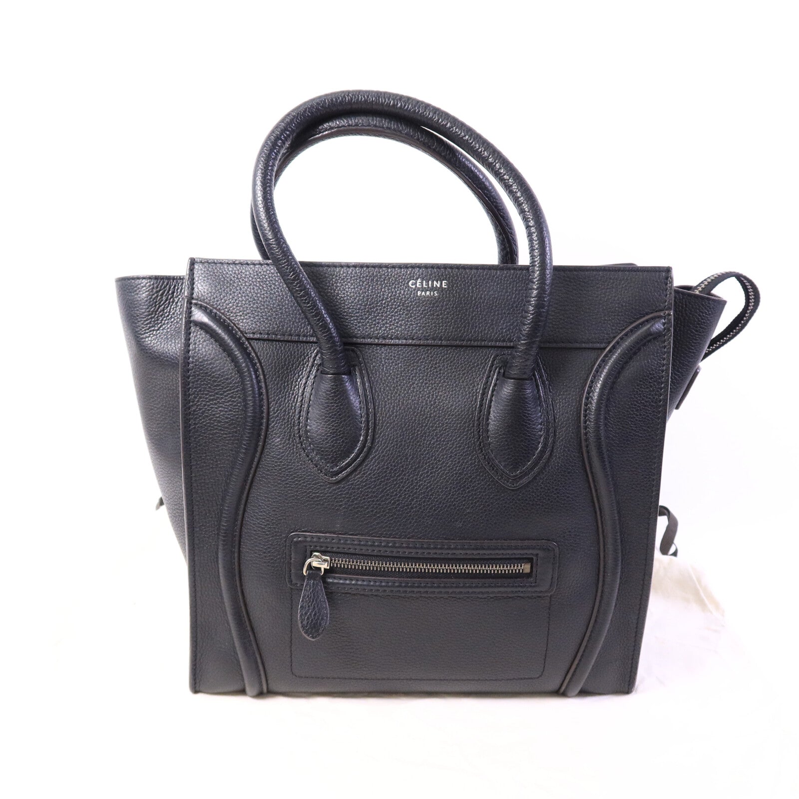 CELINE 牛皮皮革Mini Luggage手挽袋