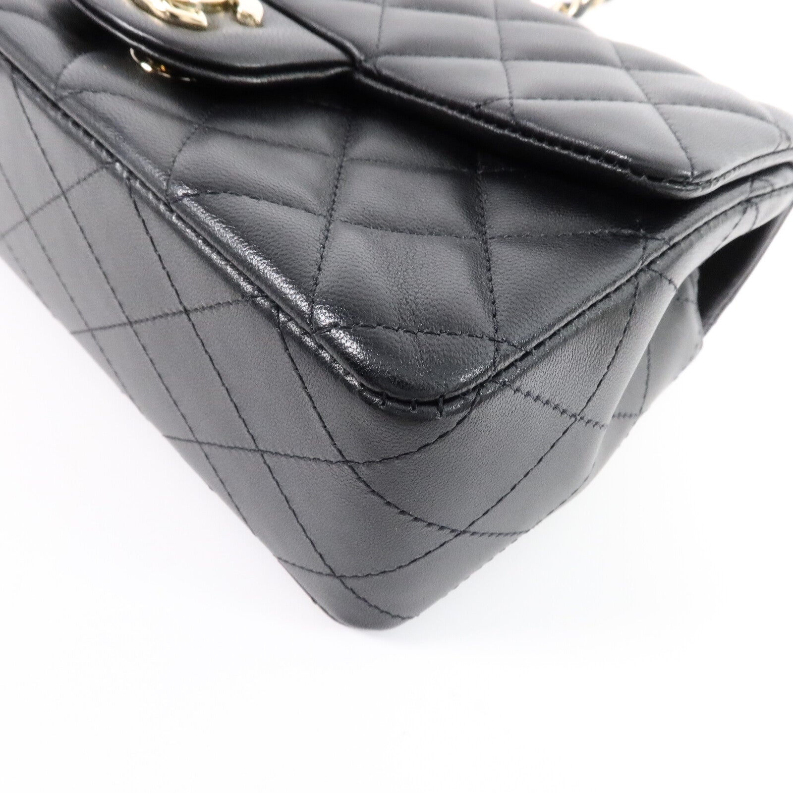 CHANEL 羊皮皮革Mini Classic 20鏈帶肩背袋
