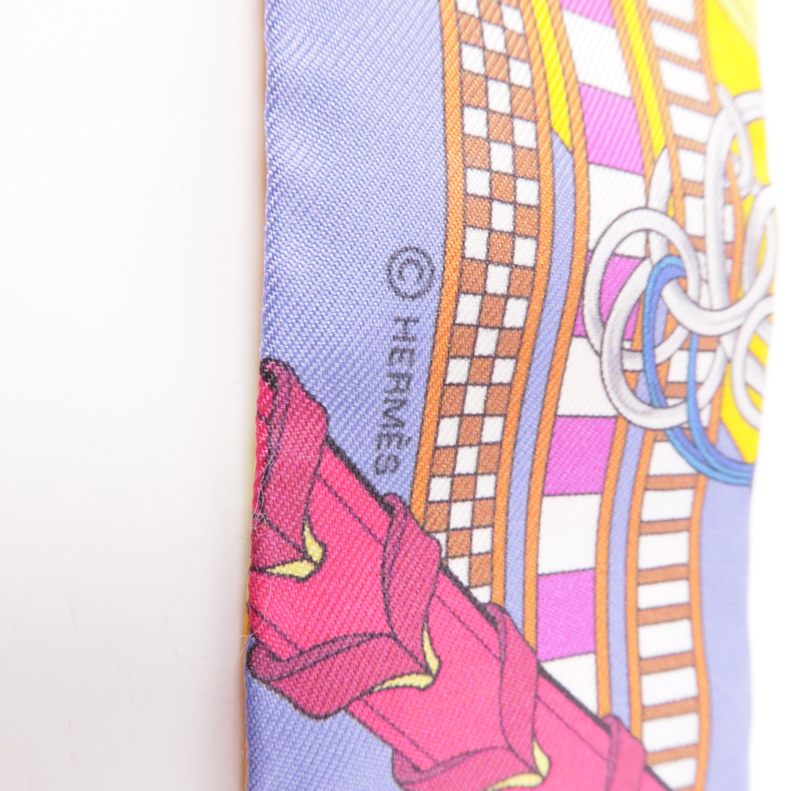 HERMES 【激減優惠】絲質Twilly絲巾