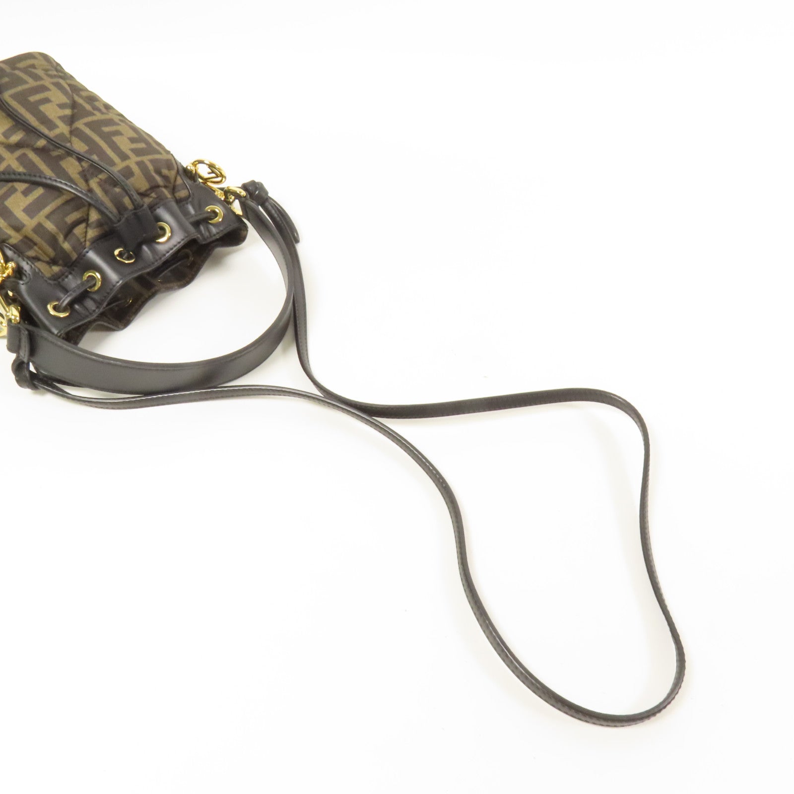 FENDI 帆布Mon Tresor金扣手挽肩背兩用袋