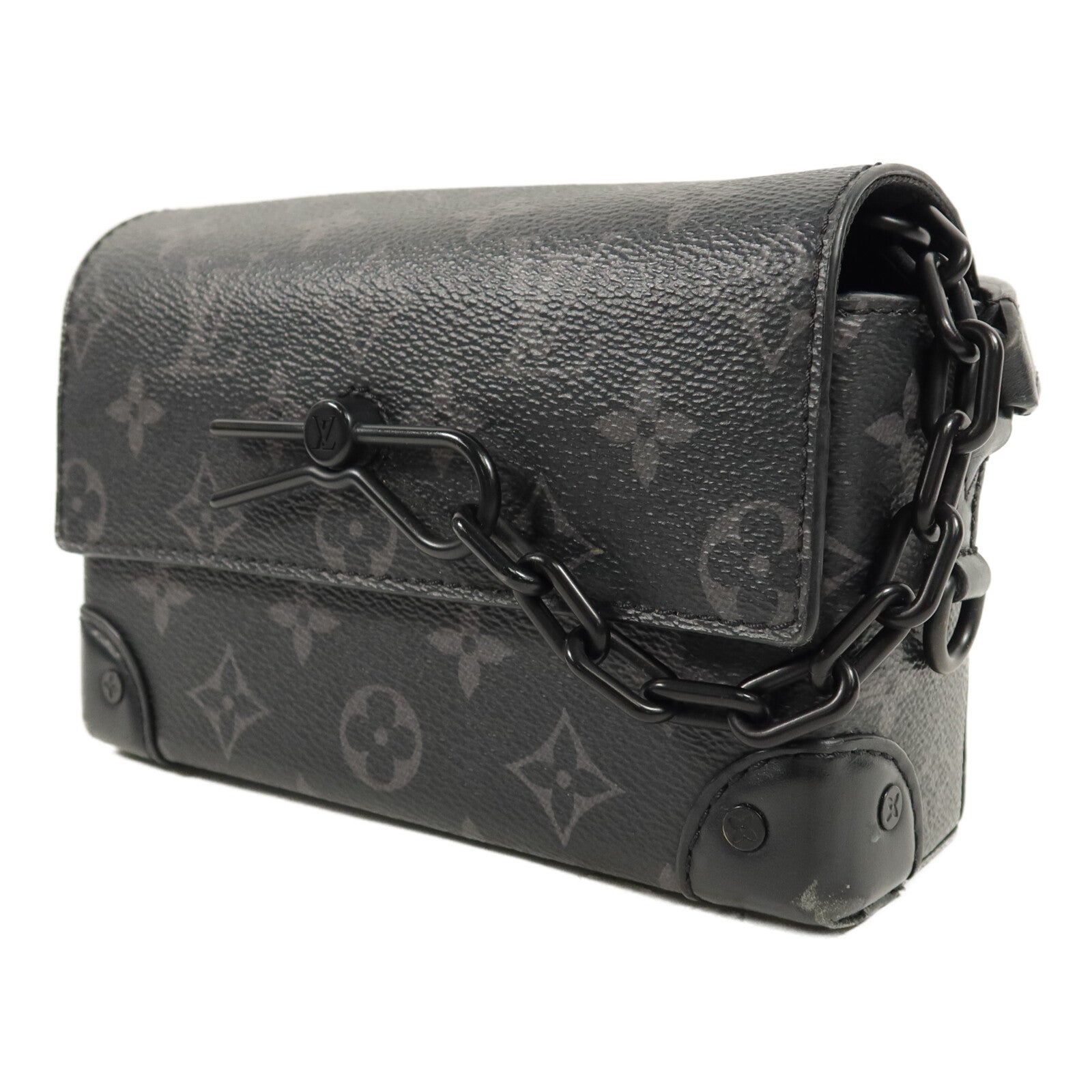 LOUIS VUITTON Monogram Eclipse Steamer Wearable Wallet肩背袋