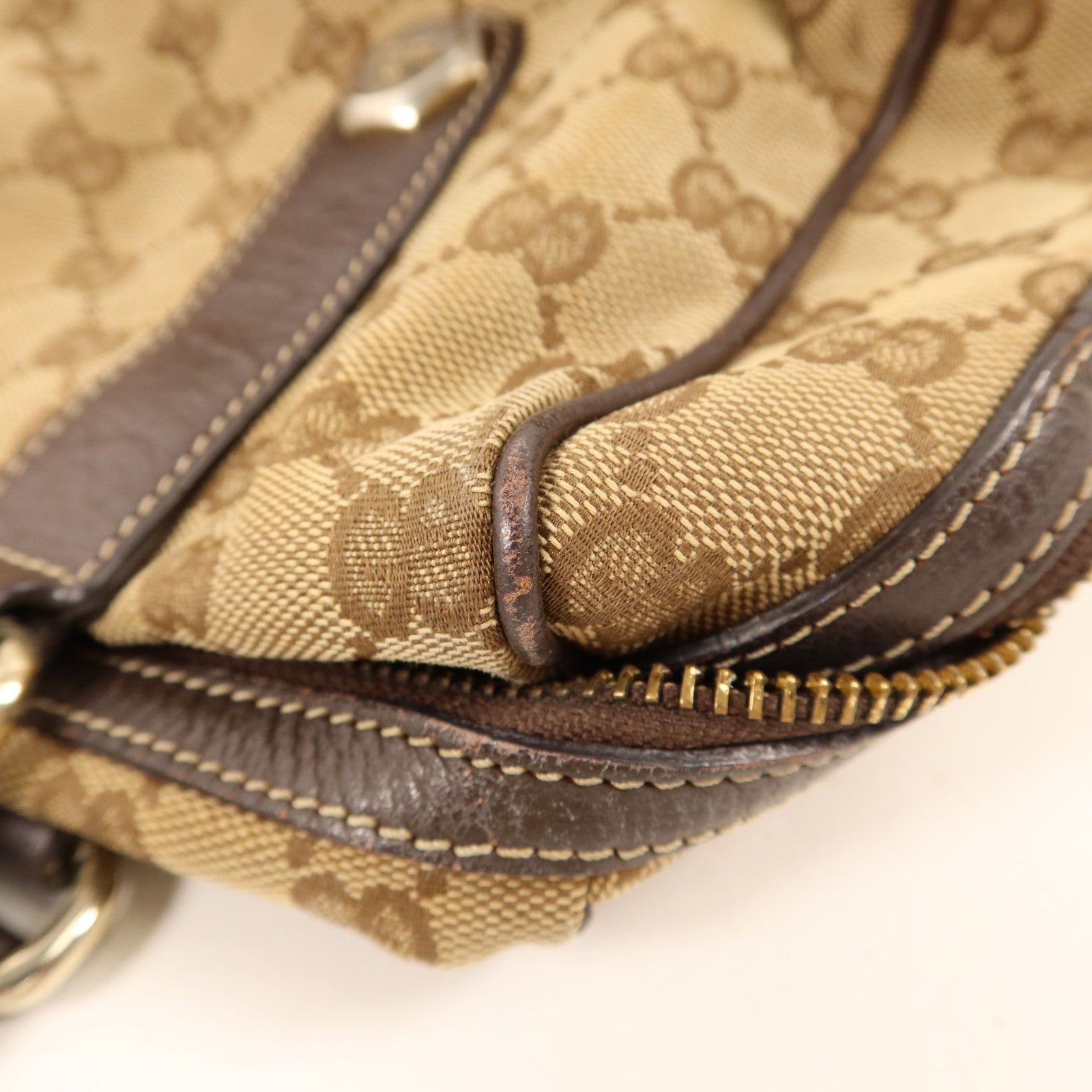 GUCCI 【激減優惠】帆布Charmy Boston Bag金扣肩背袋