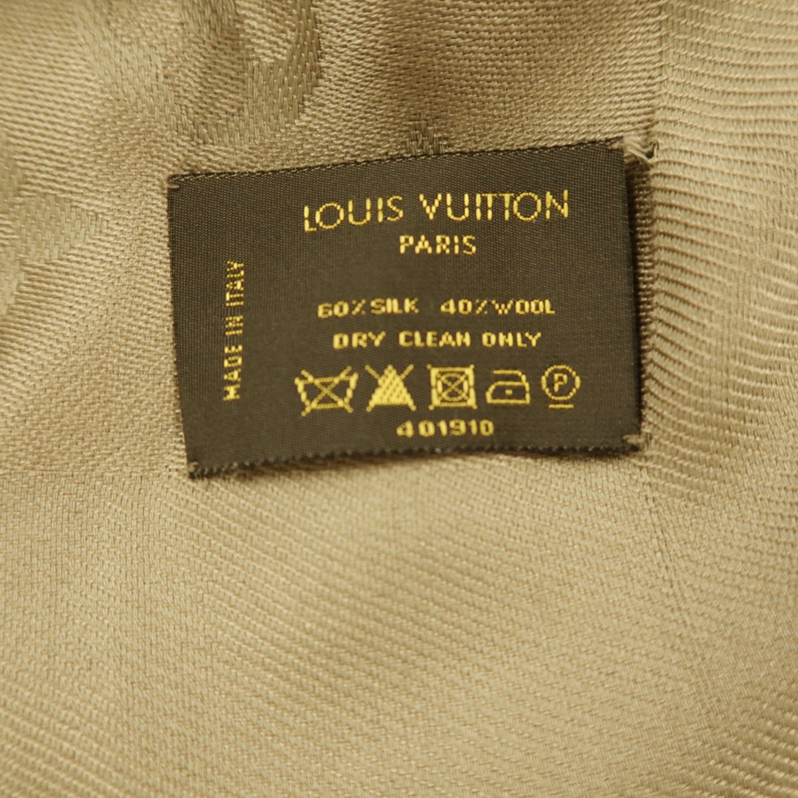 LOUIS VUITTON 羊毛/絲質Shawl圍巾