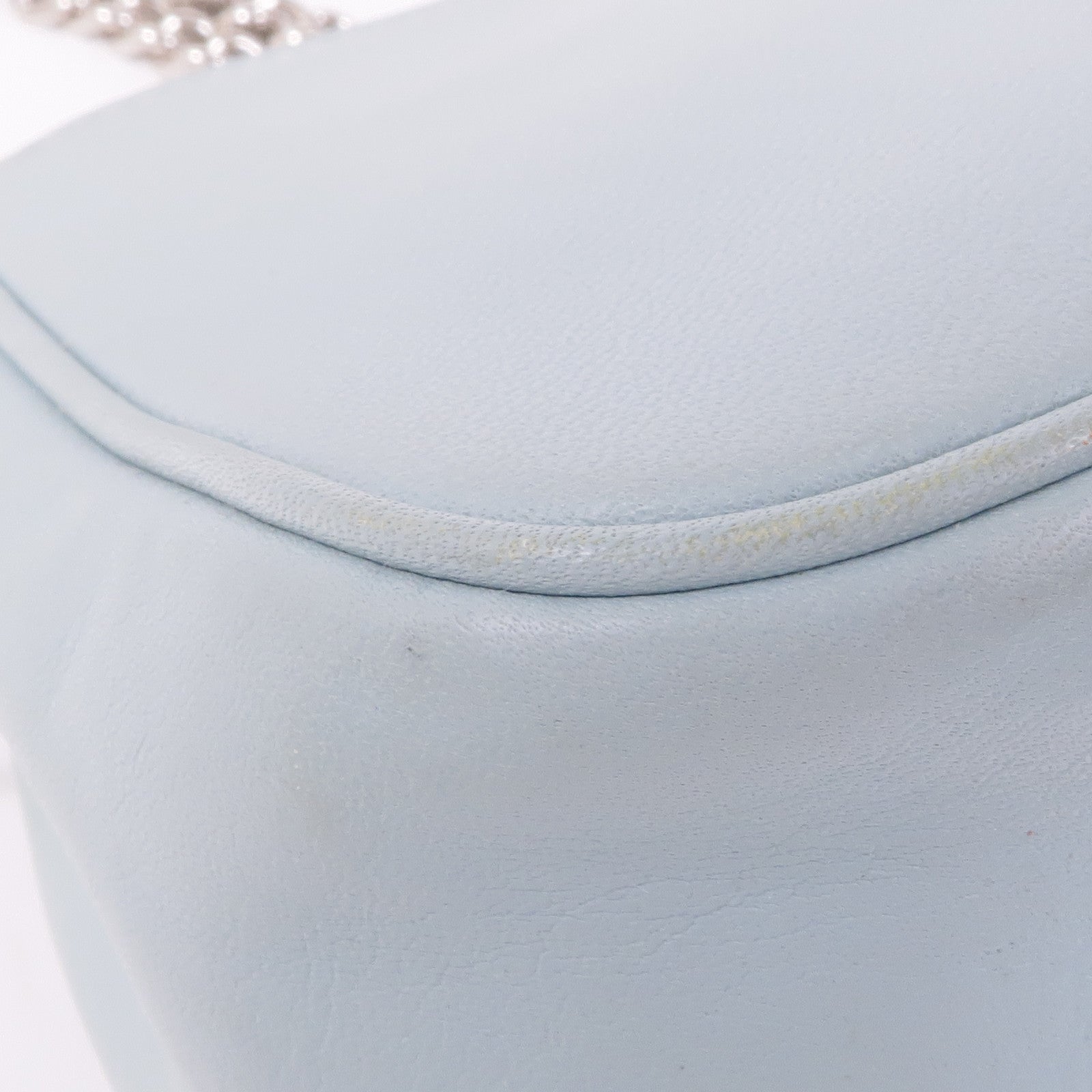 COACH 牛皮皮革Chain Shoulder銀扣鏈帶肩背袋