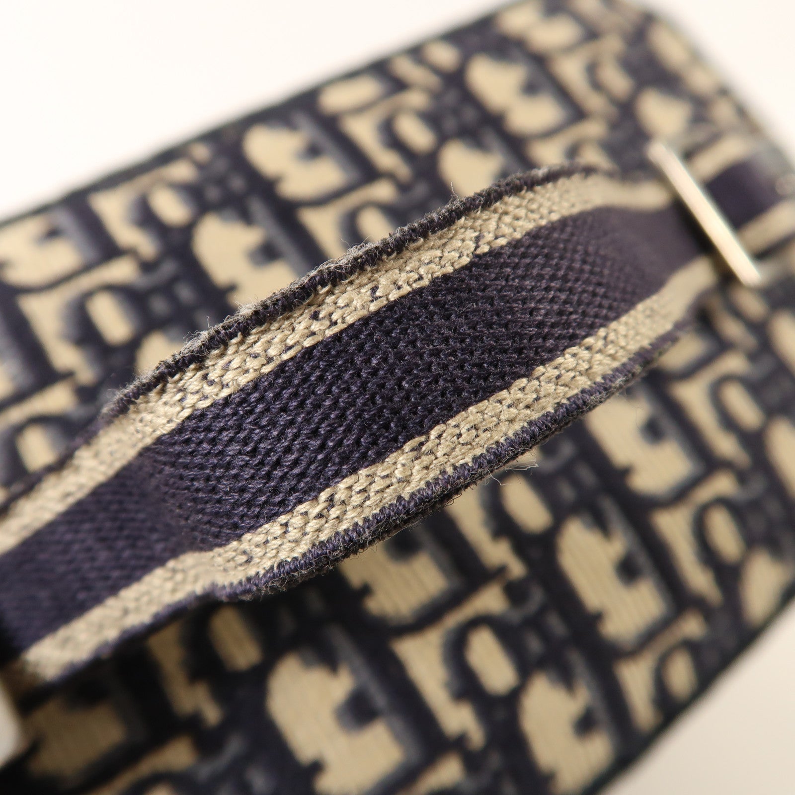 Dior 帆布Travel Vanity Case銀扣手挽袋