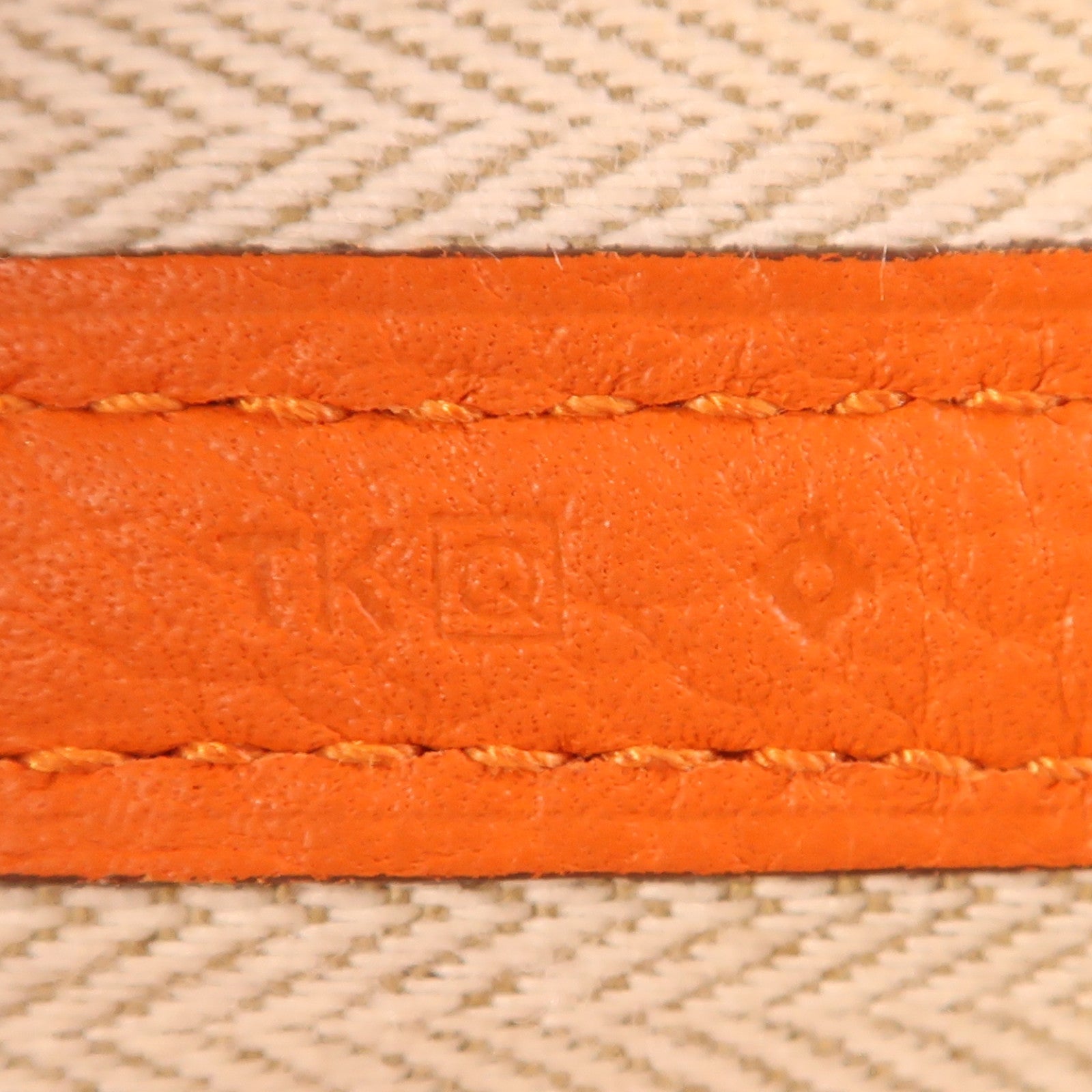 HERMES Negonda皮革Garden Party PM銀扣手挽袋Feu