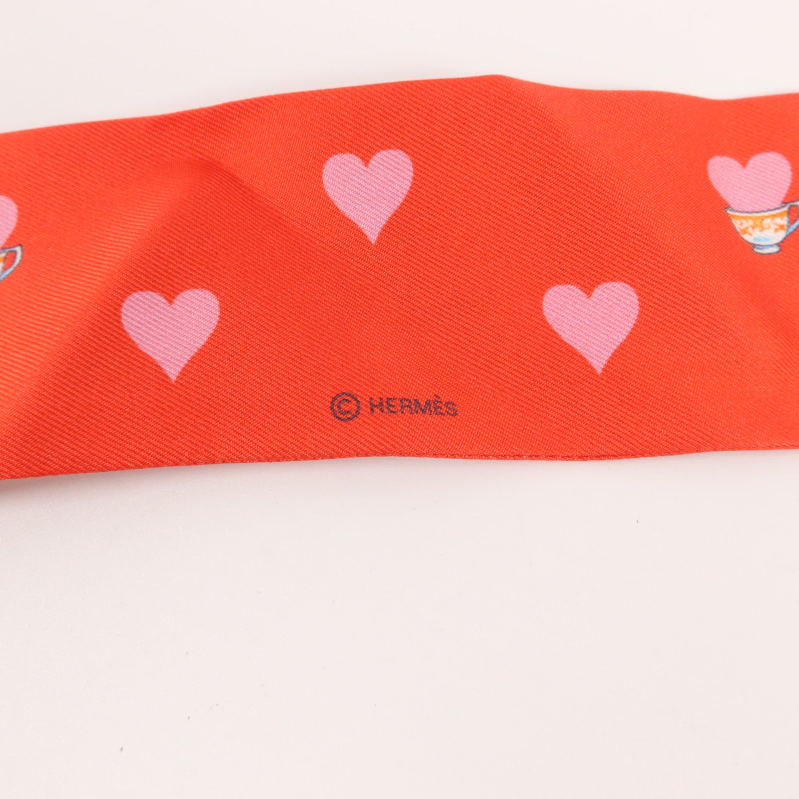 HERMES 絲質Twilly絲巾