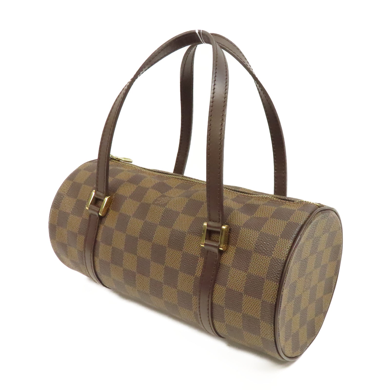 LOUIS VUITTON Damier Papillon PM金扣肩背袋啡色