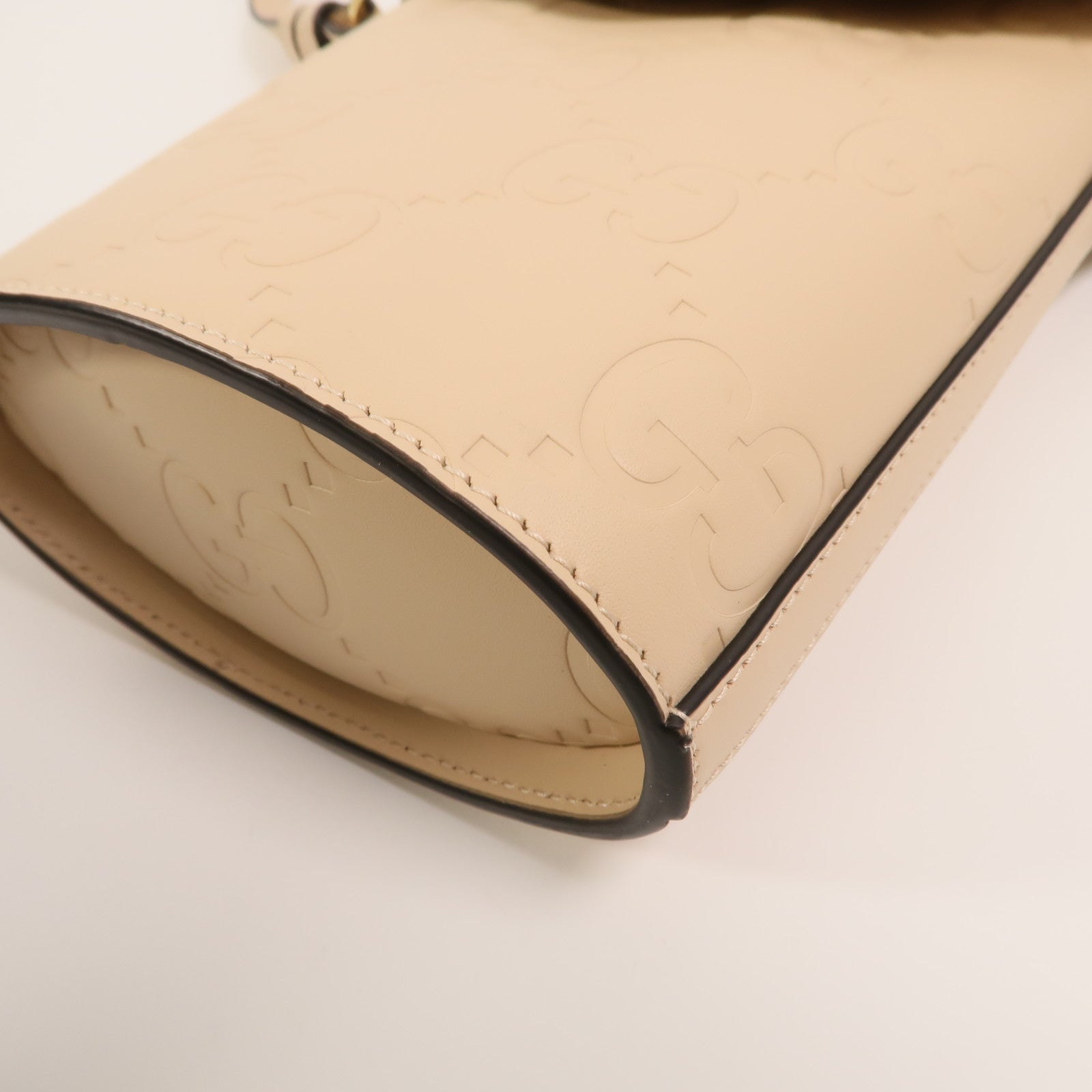 GUCCI 牛皮皮革Guccissima手挽肩背兩用袋