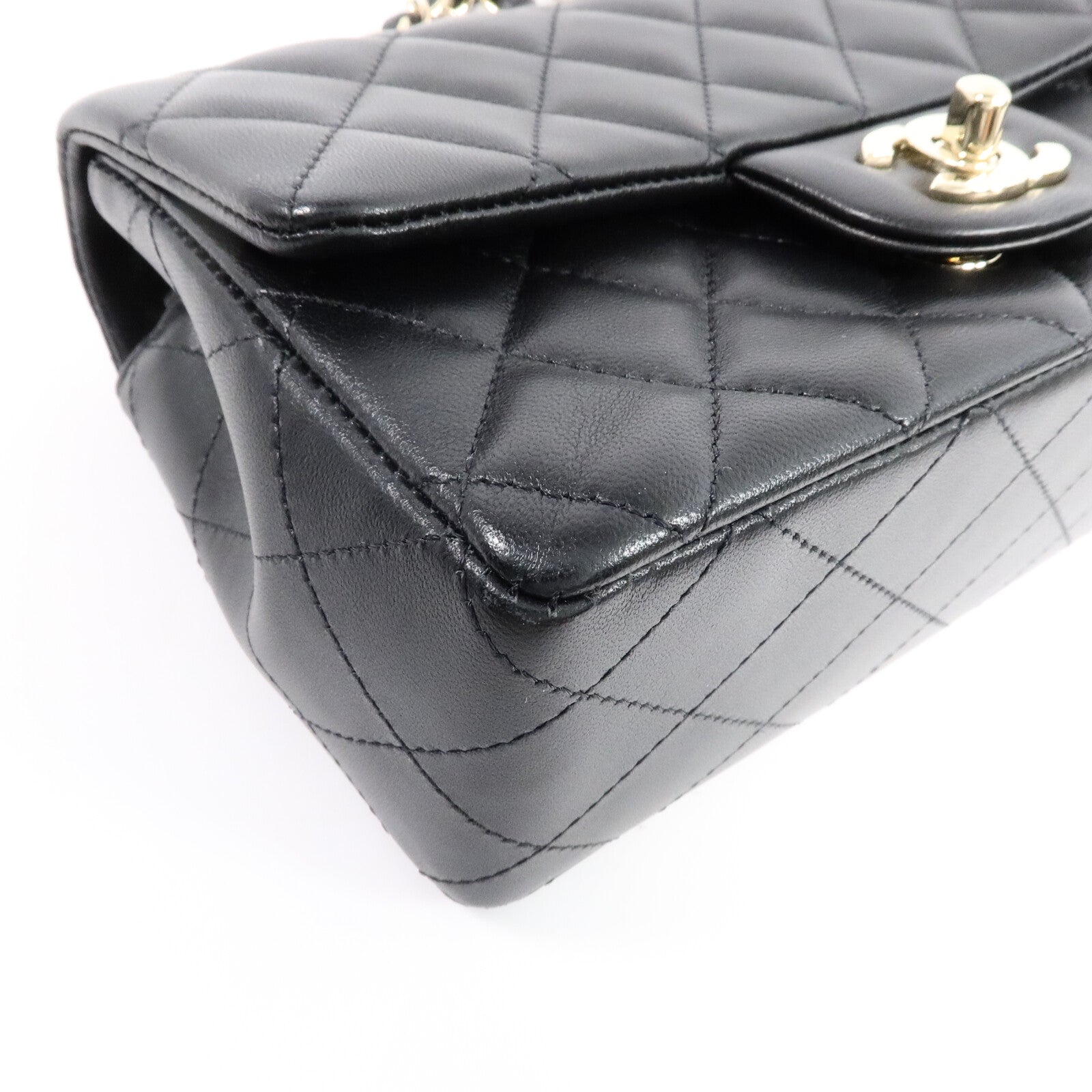 CHANEL 羊皮皮革Mini Classic 20鏈帶肩背袋