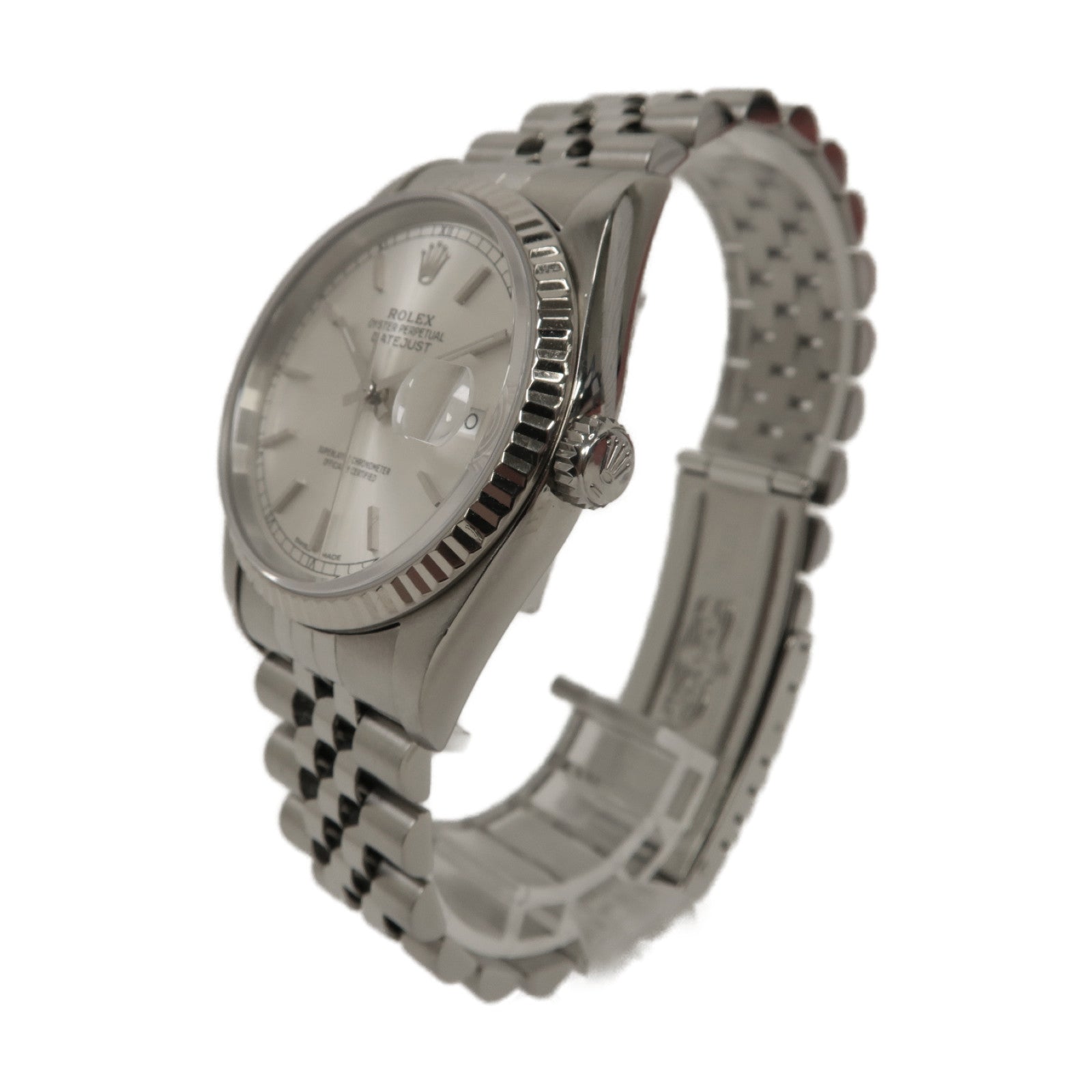 ROLEX Datejust 36mm不鏽鋼自動機芯手錶白色