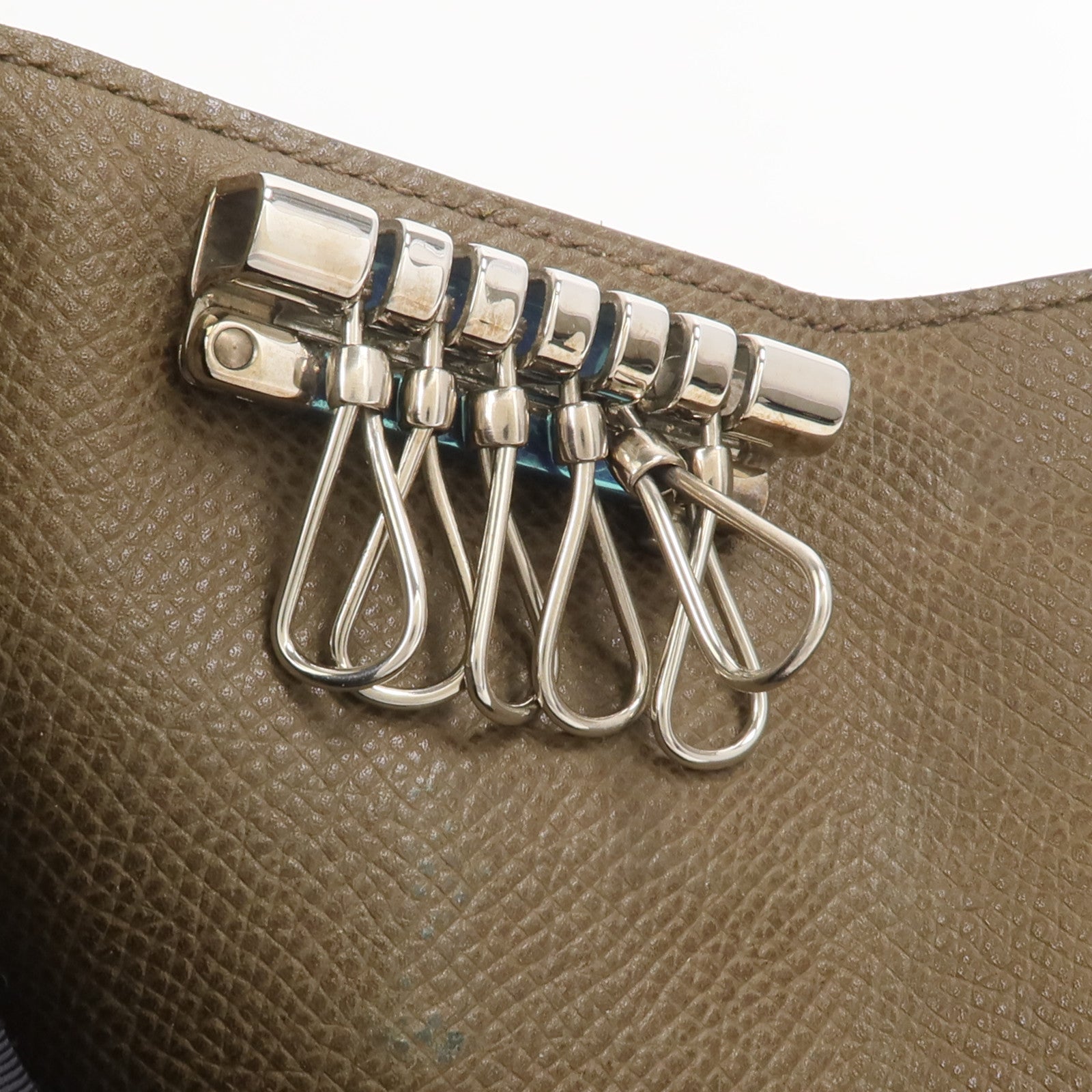 HERMES Epsom皮革Bearn Key Holder鎖匙包Etain