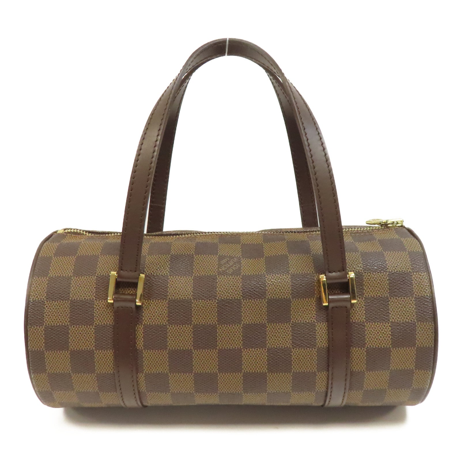 LOUIS VUITTON Damier Papillon PM金扣肩背袋啡色