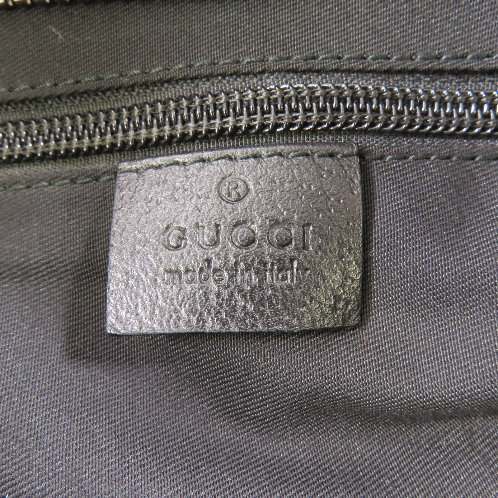 GUCCI 帆布2 Way Shoulder Bag銀扣手挽肩背兩用袋