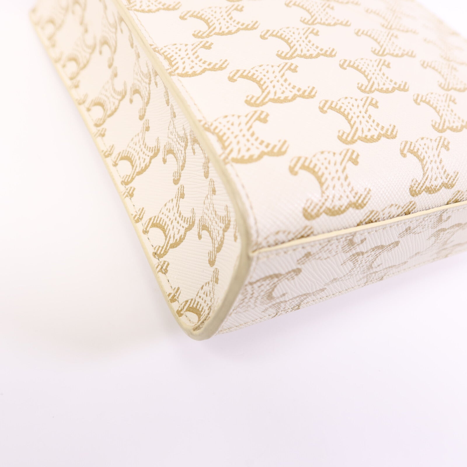 CELINE 塗層帆布Cabas Tote Bag mimi金扣手挽肩背兩用袋