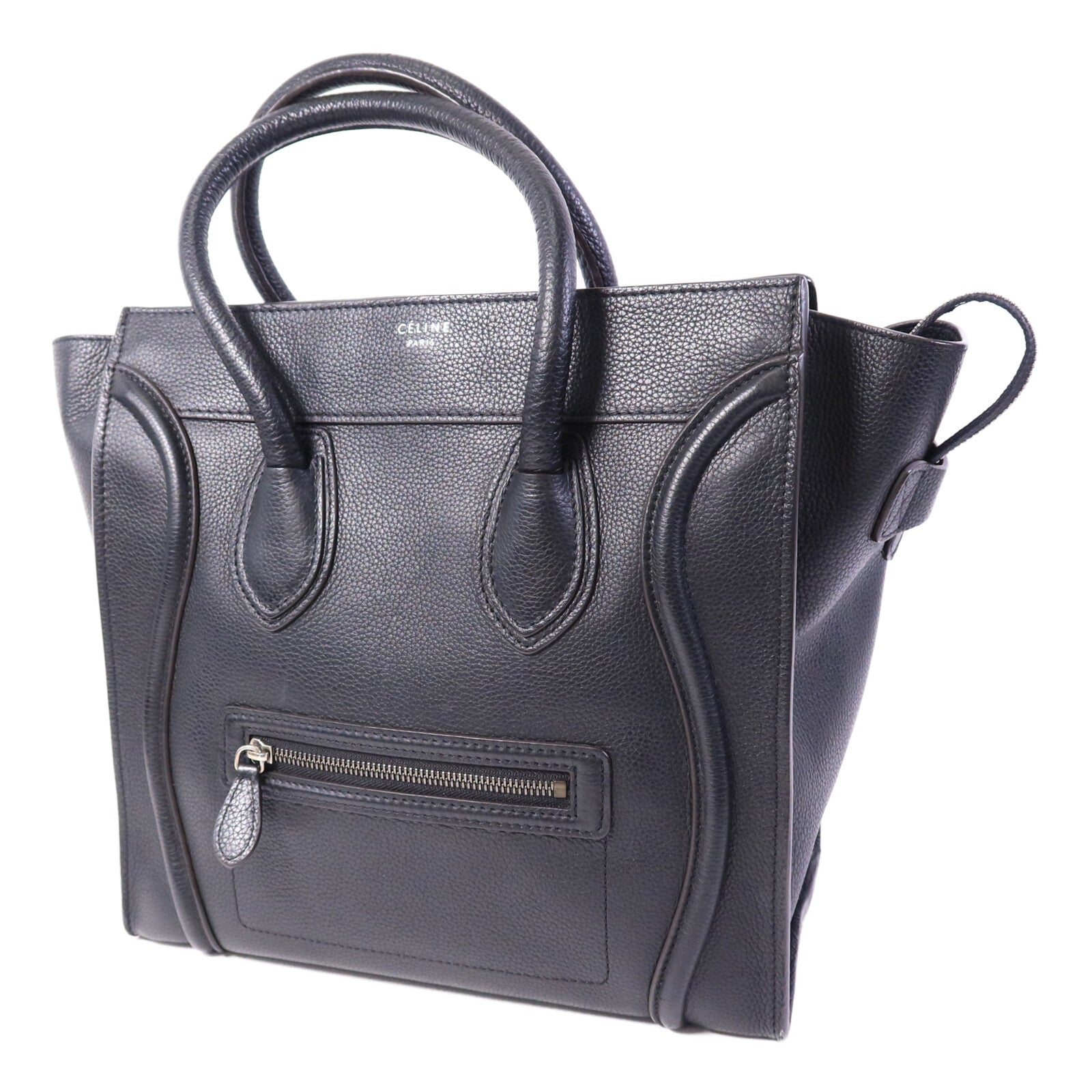 CELINE 牛皮皮革Mini Luggage手挽袋