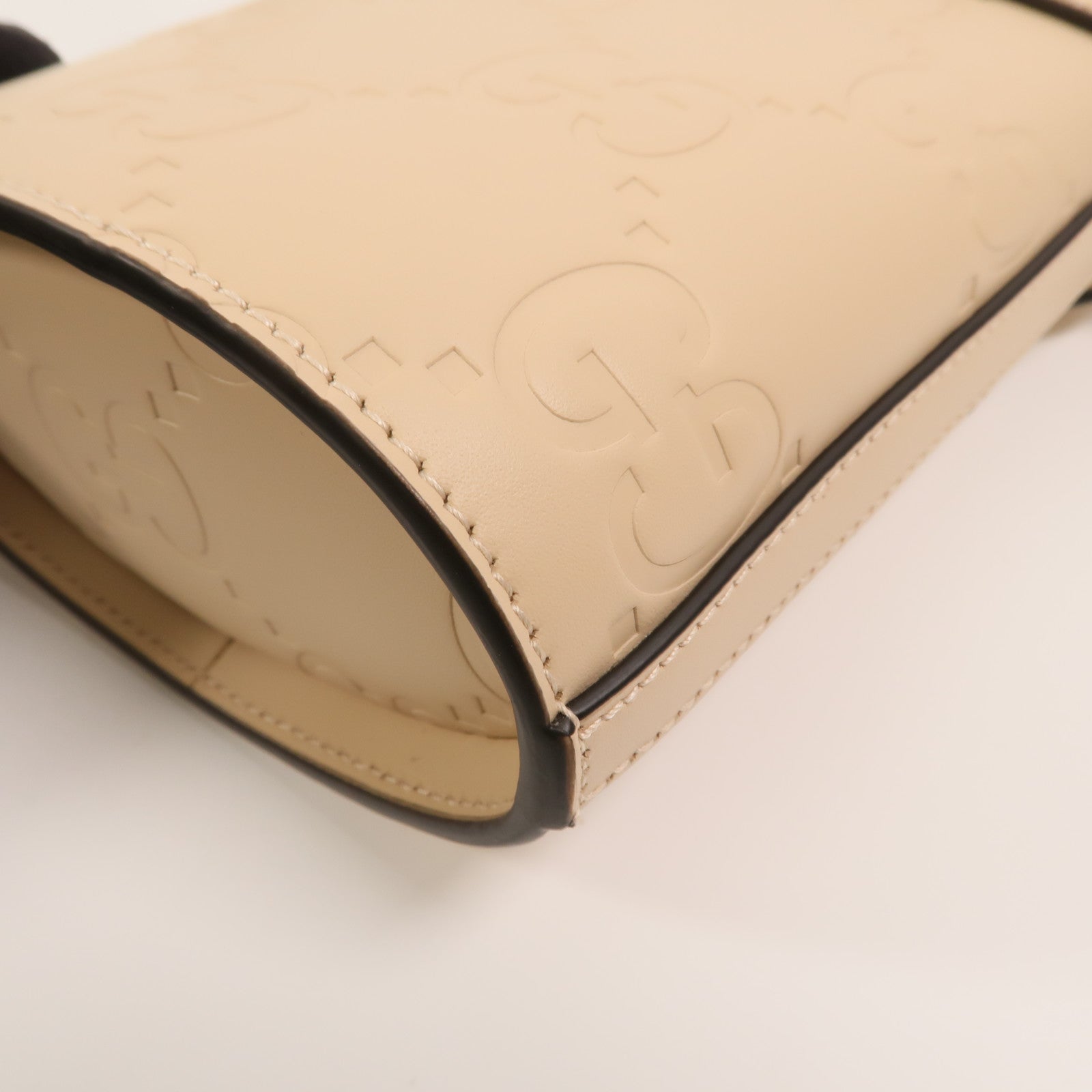 GUCCI 牛皮皮革Guccissima手挽肩背兩用袋