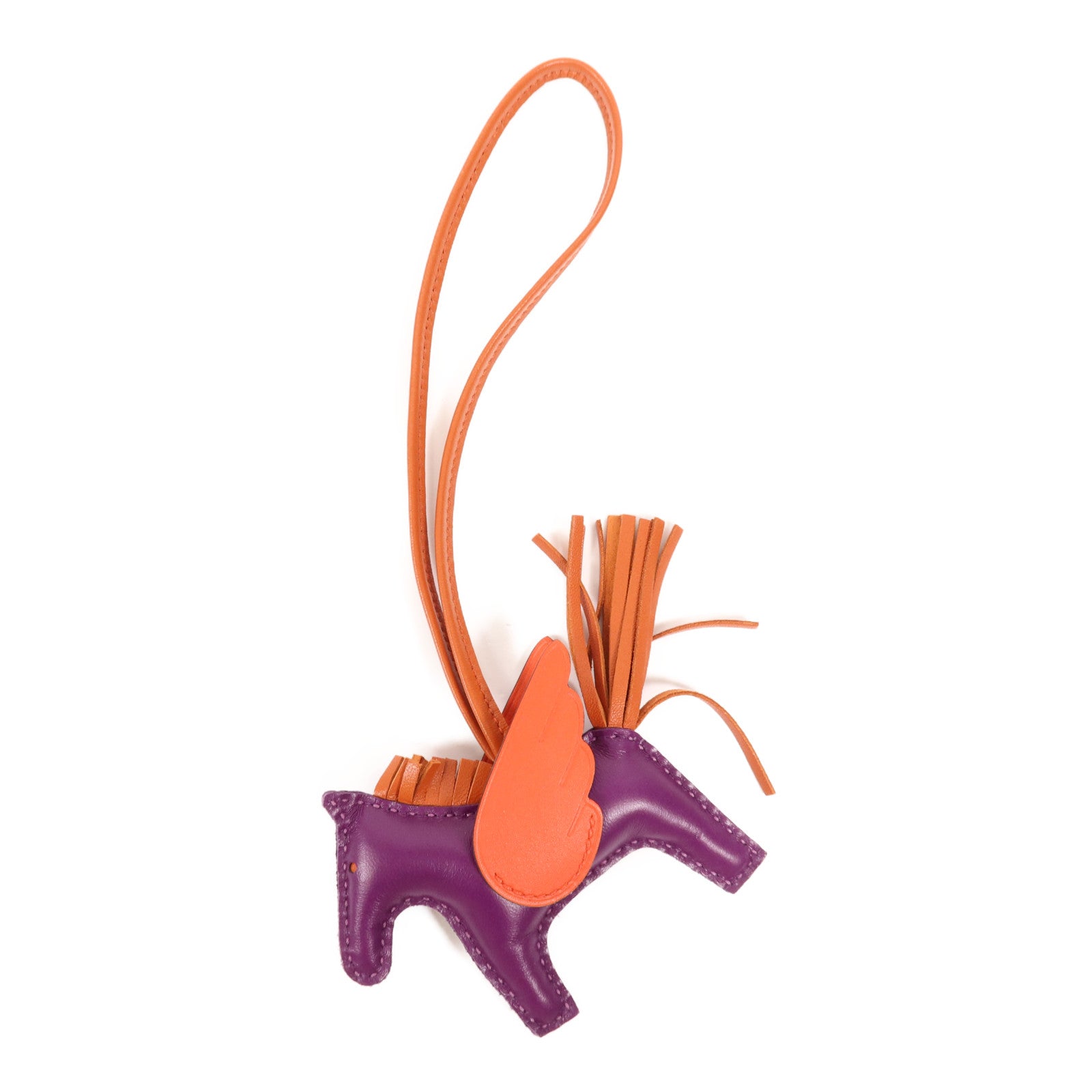 HERMES Milo/Swift皮革Rodeo Pegase PM掛飾