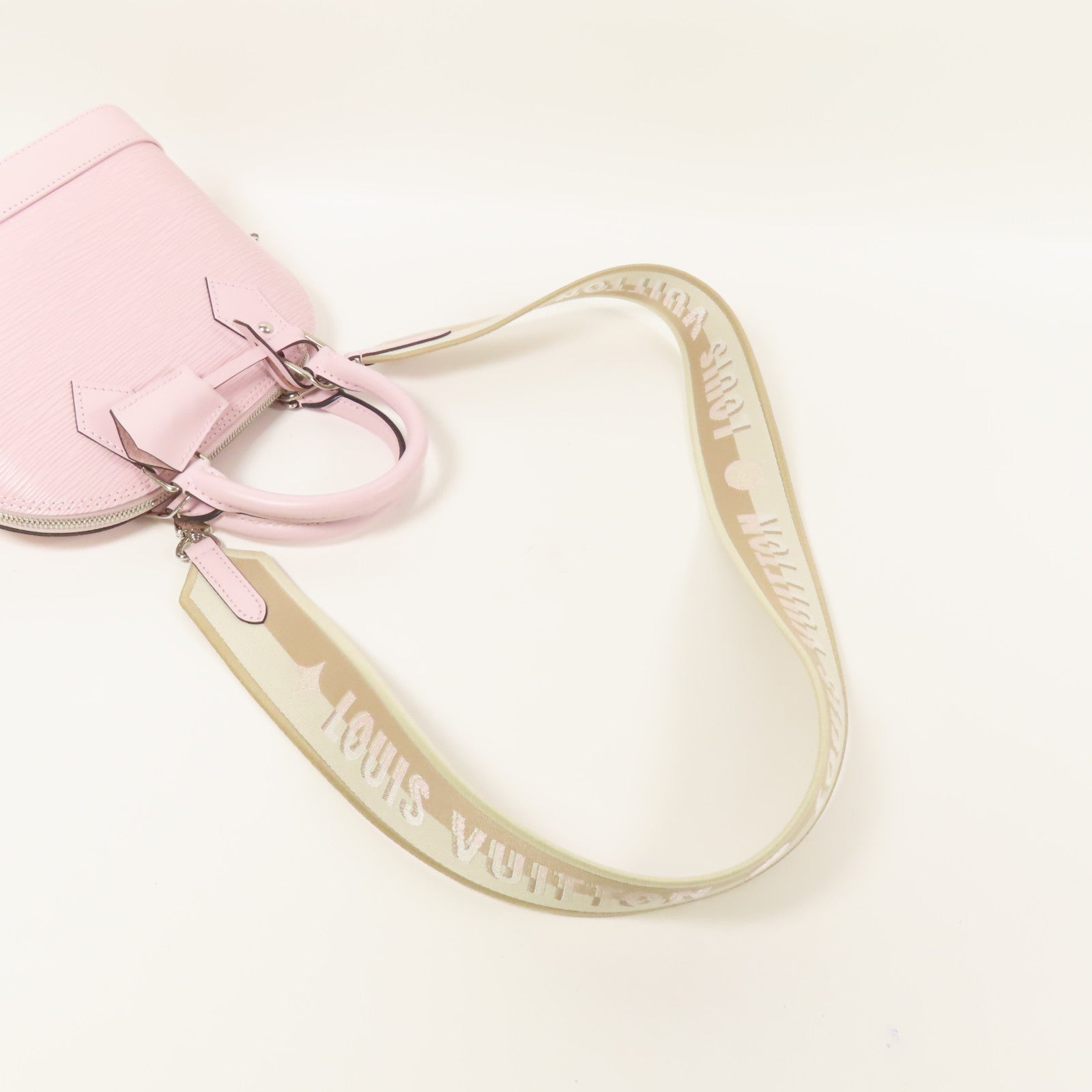 LOUIS VUITTON Epi Alma BB銀扣手挽肩背兩用袋