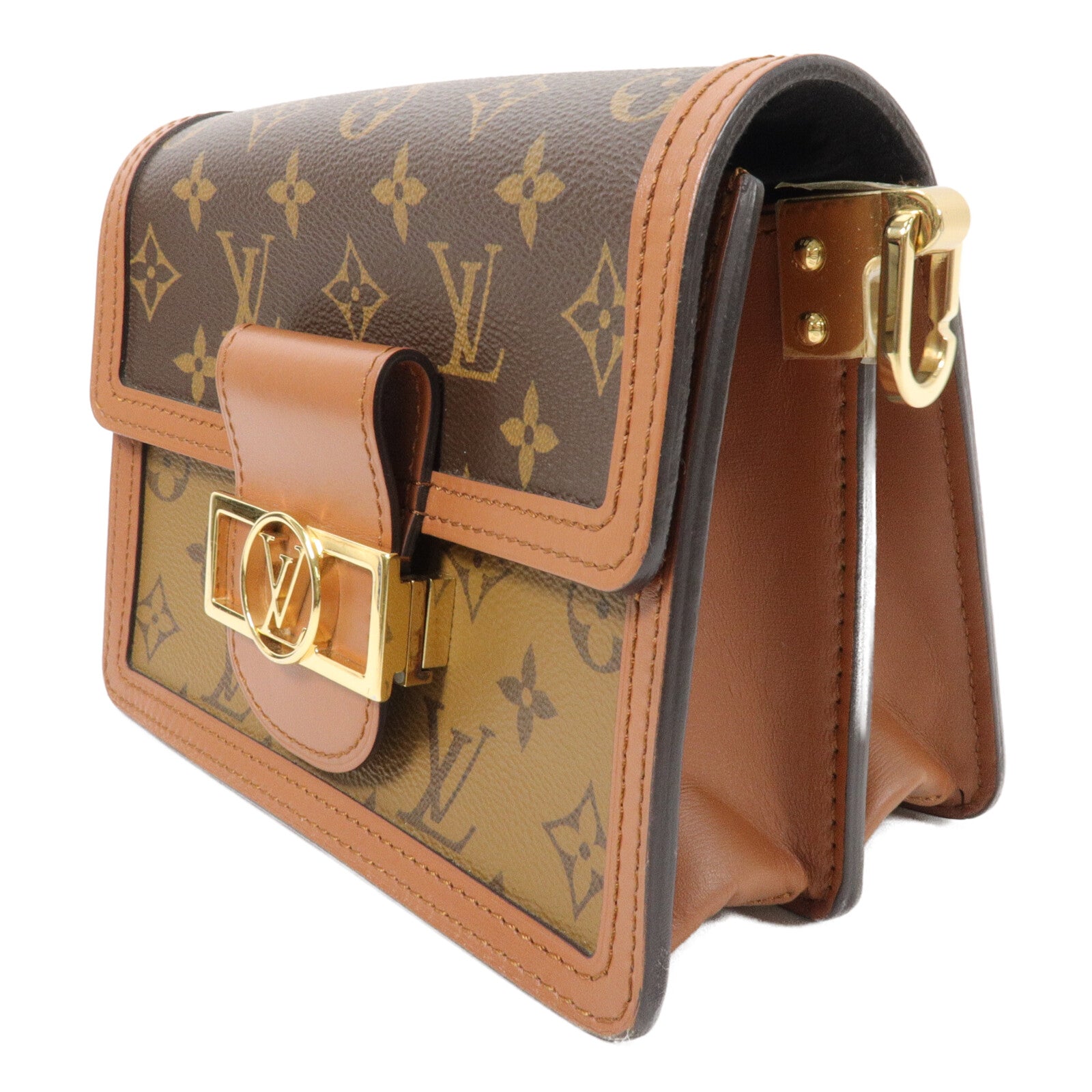 LOUIS VUITTON Monogram Reverse Mini Dauphine肩背袋