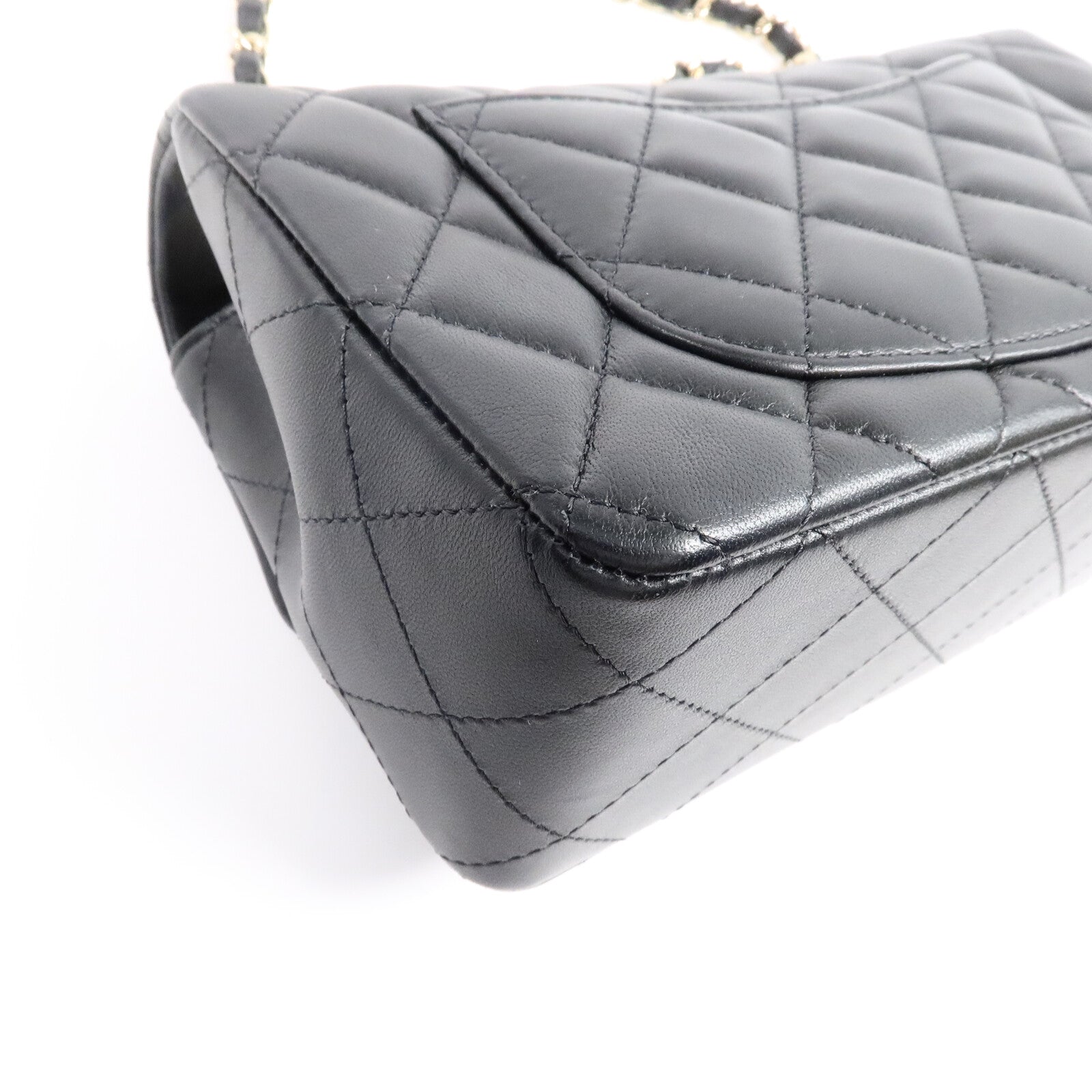 CHANEL 羊皮皮革Mini Classic 20鏈帶肩背袋