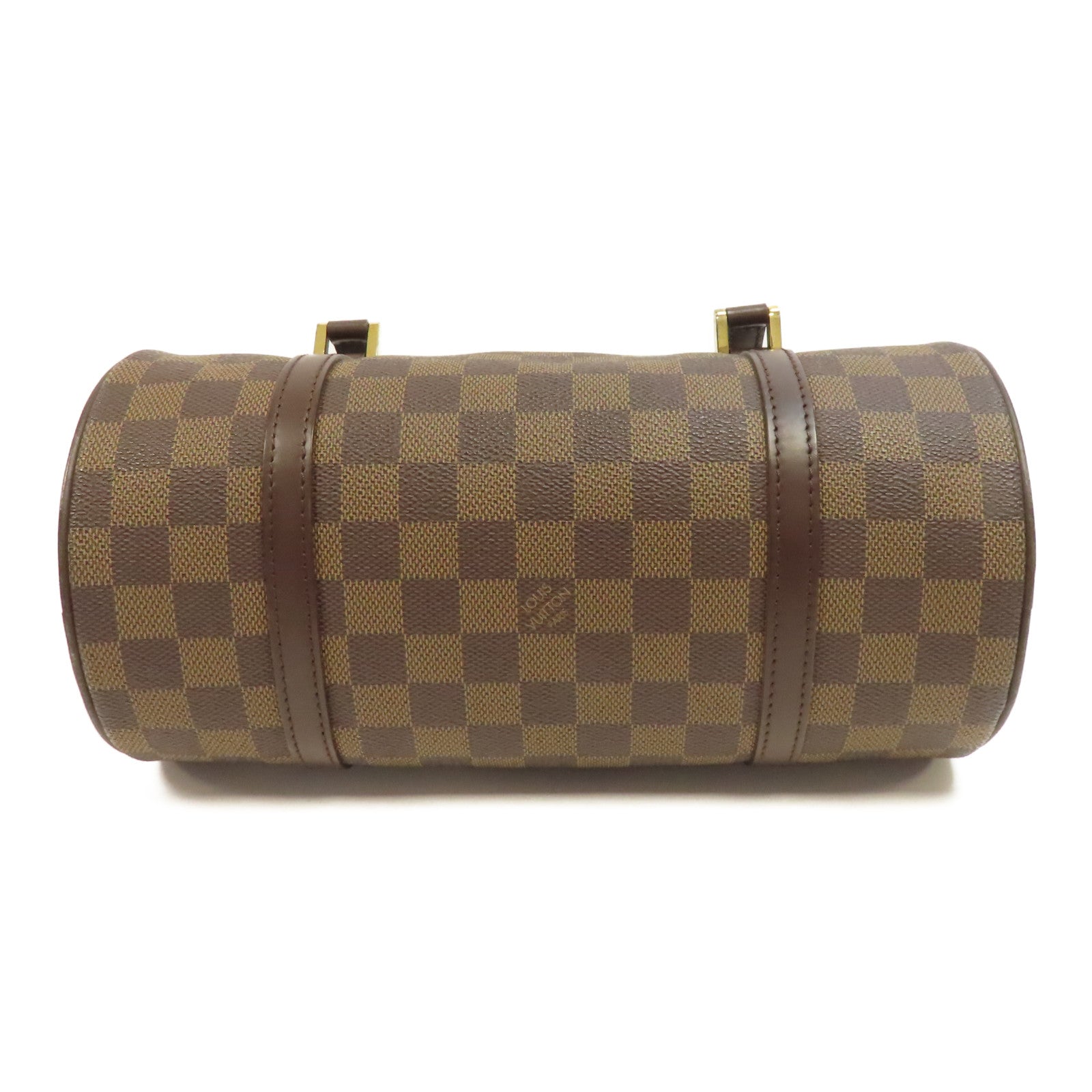 LOUIS VUITTON Damier Papillon PM金扣肩背袋啡色