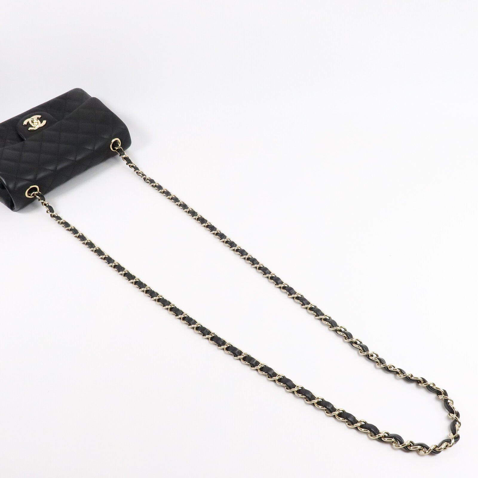 CHANEL 羊皮皮革Mini Classic 20鏈帶肩背袋