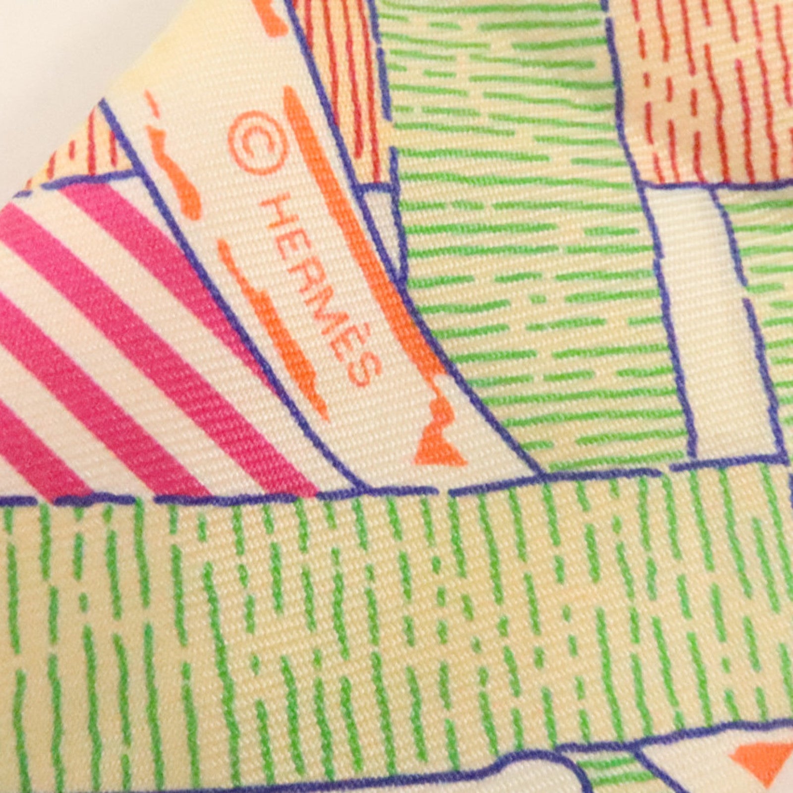 HERMES 絲質Twilly絲巾