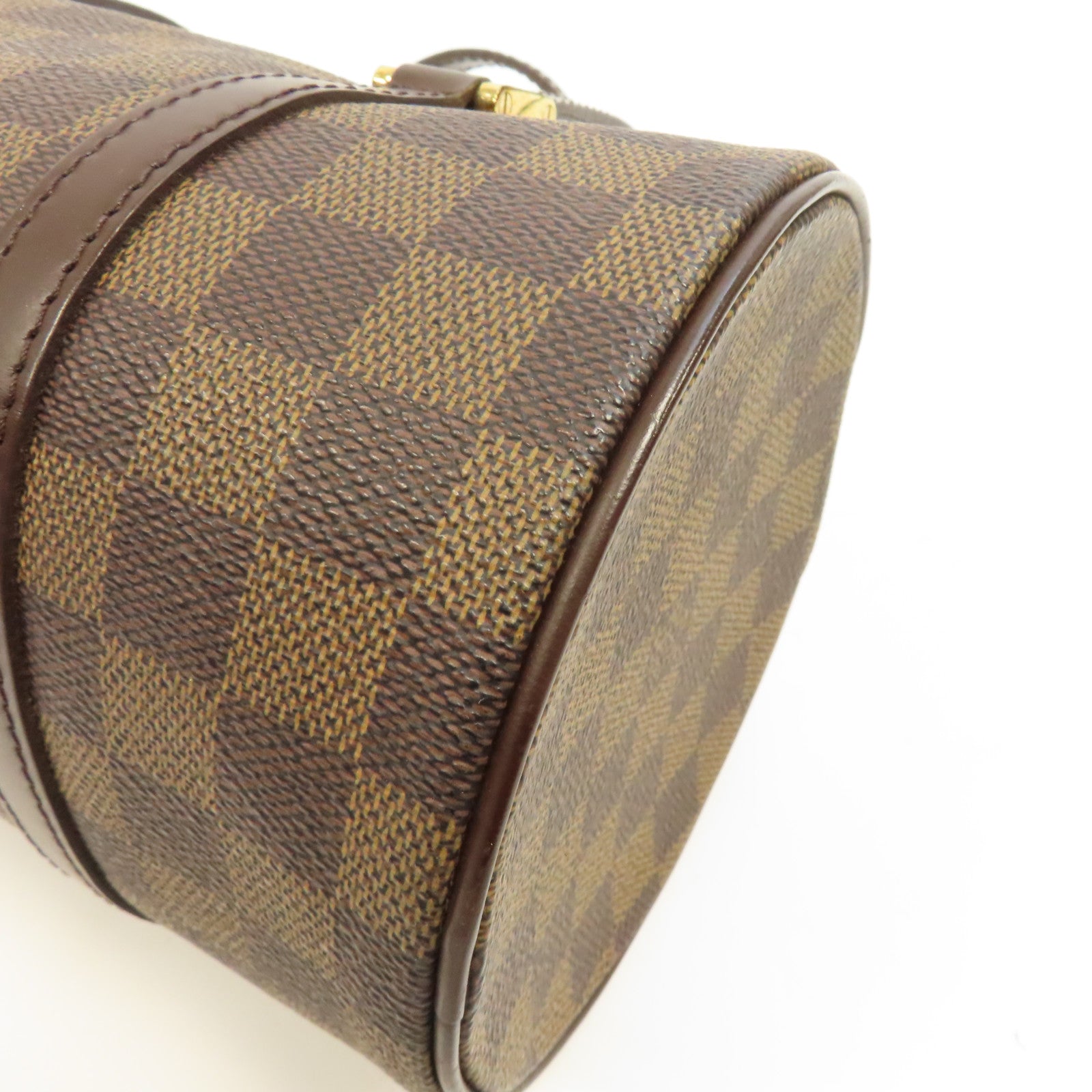 LOUIS VUITTON Damier Papillon PM金扣肩背袋啡色