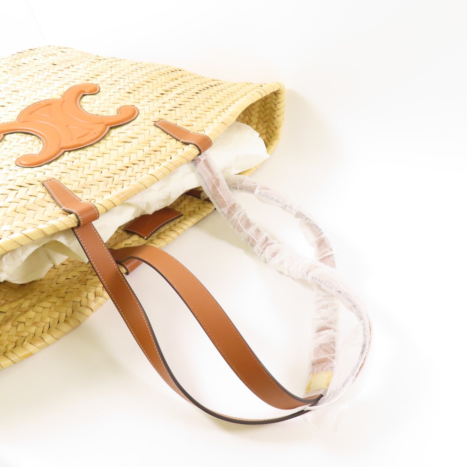 CELINE Tote Bag Beige Raffia