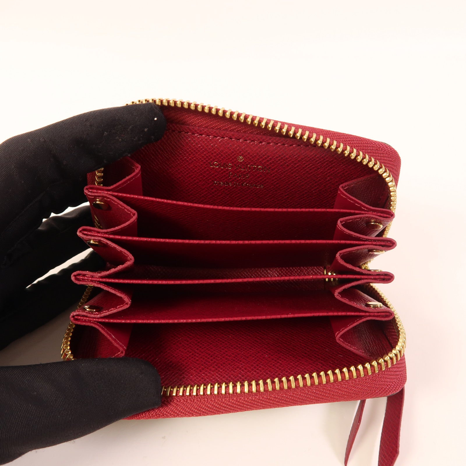 LOUIS VUITTON Monogram Zippy Card Case金扣卡片套