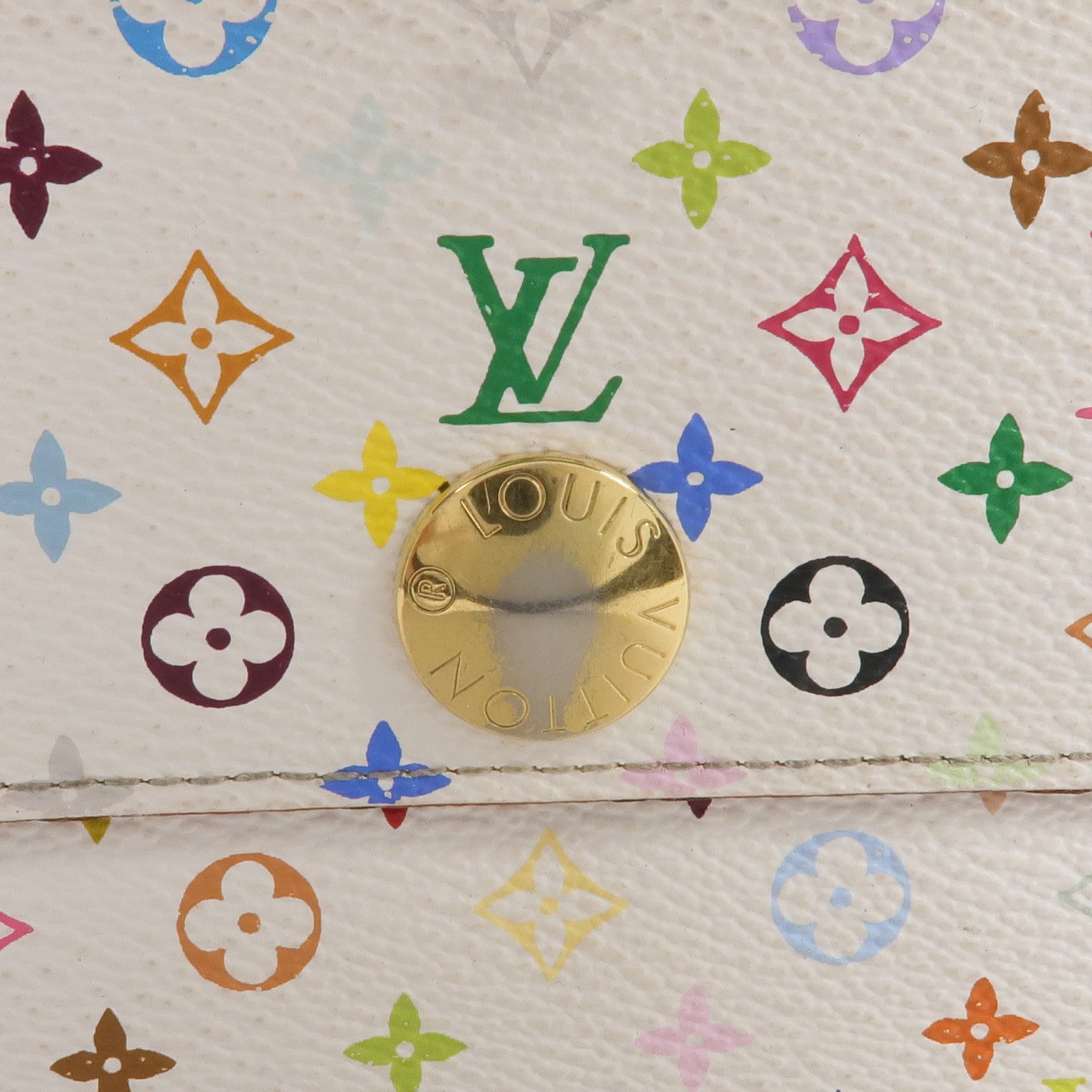 LOUIS VUITTON Monogram Multicolore Portefeuille Sarah Long Wallet金扣長錢包