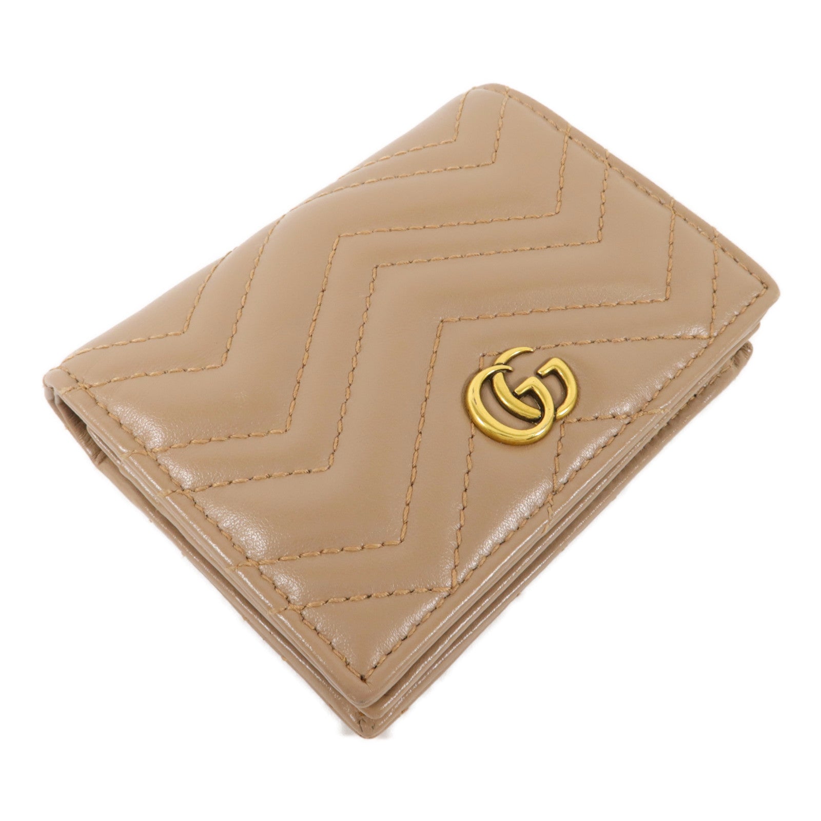 GUCCI 牛皮皮革GG Marmont Card Case錢包
